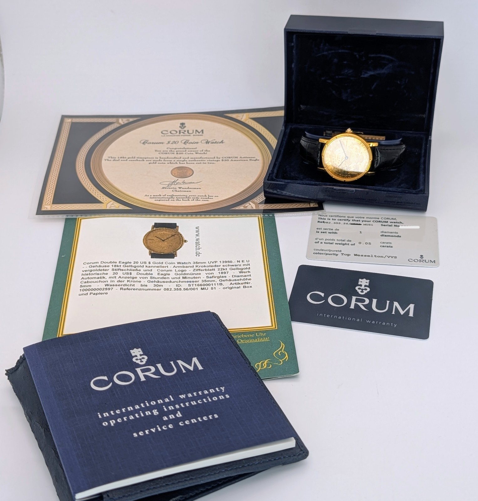 Corum Double Eagle 20$ Coin watch 18kt 1897 | Ref.082.355.56 | 36mm #1770