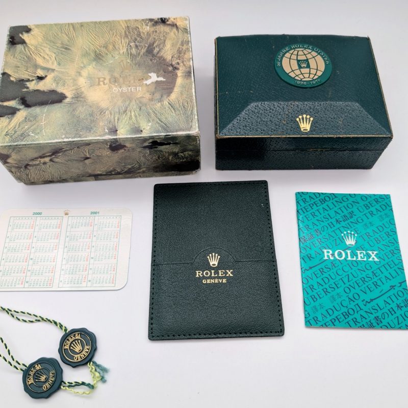 Rolex 67.00.3 Leather Wooden Trapeze Pyramid 50'S Submariner Uhren Box #1659