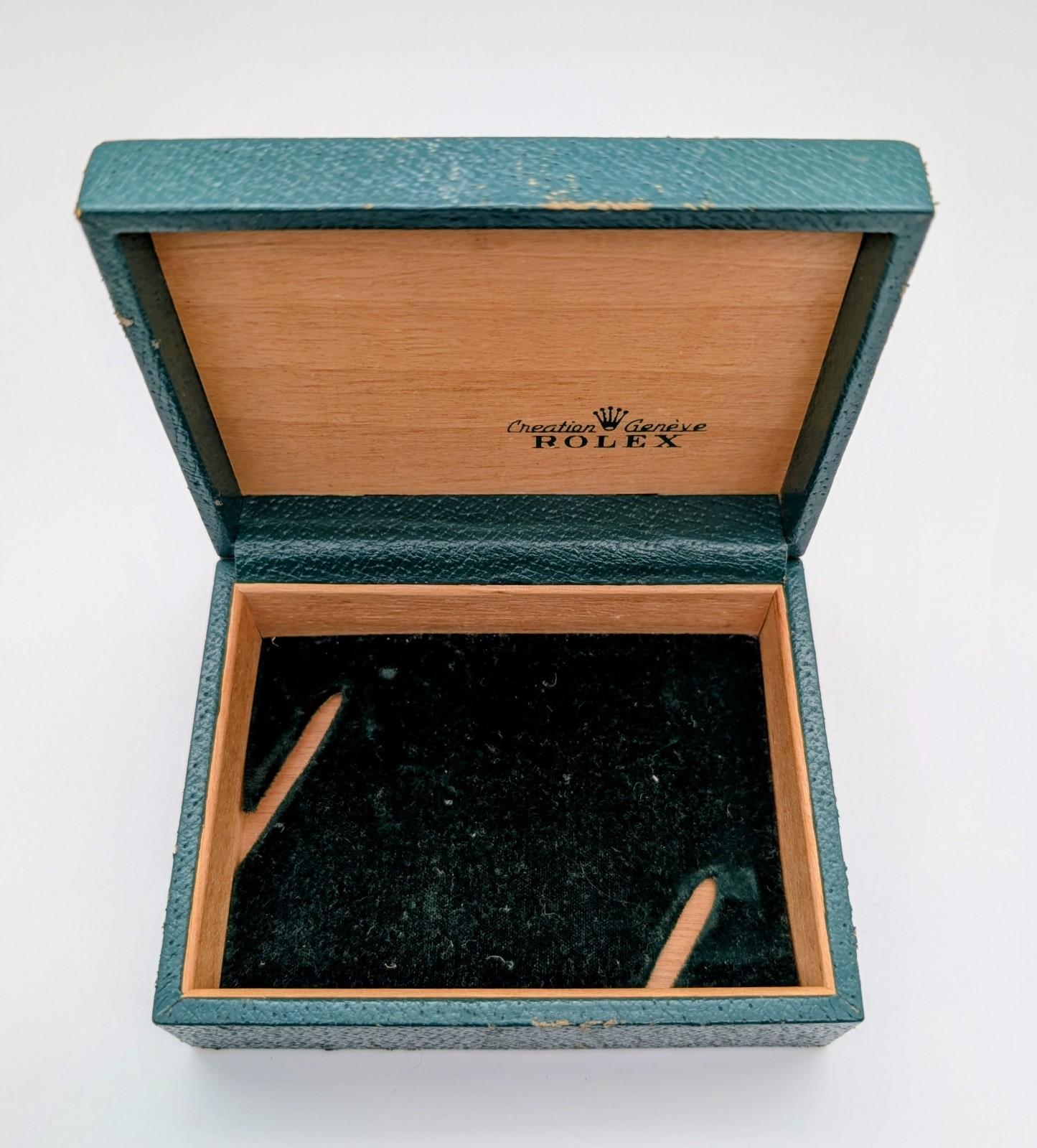 Rolex 67.00.3 Leather Wooden Trapeze Pyramid 50'S Submariner Uhren Box #1659
