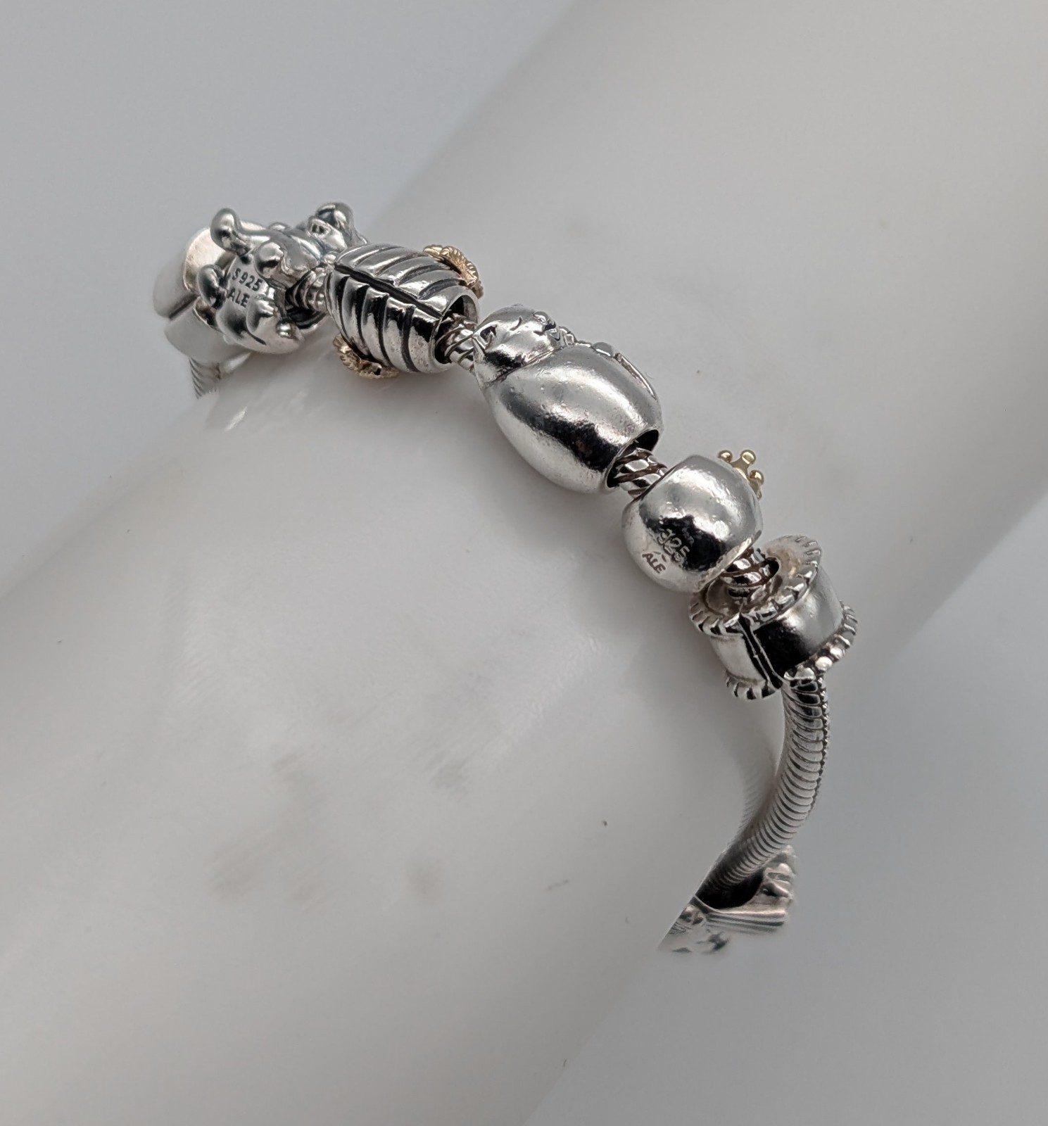 Pandora Armband 925 Sterling Silber - 55,40 g - Charmarmband 18cm #1858