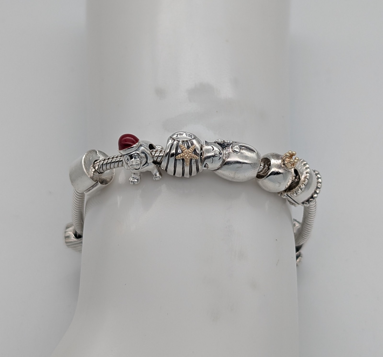 Pandora Armband 925 Sterling Silber - 55,40 g - Charmarmband 18cm #1858