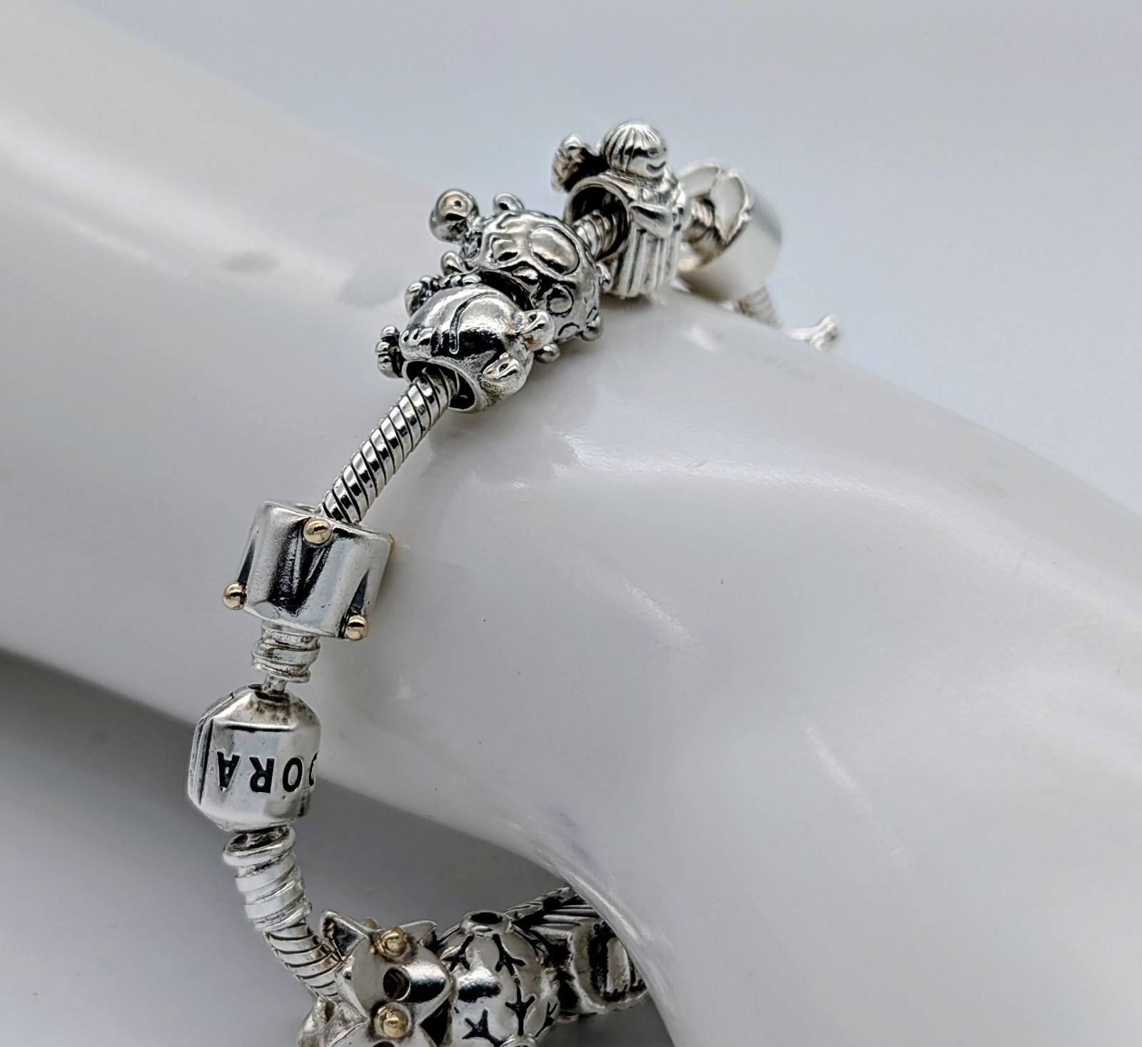 Pandora Armband 925 Sterling Silber - 55,40 g - Charmarmband 18cm #1858