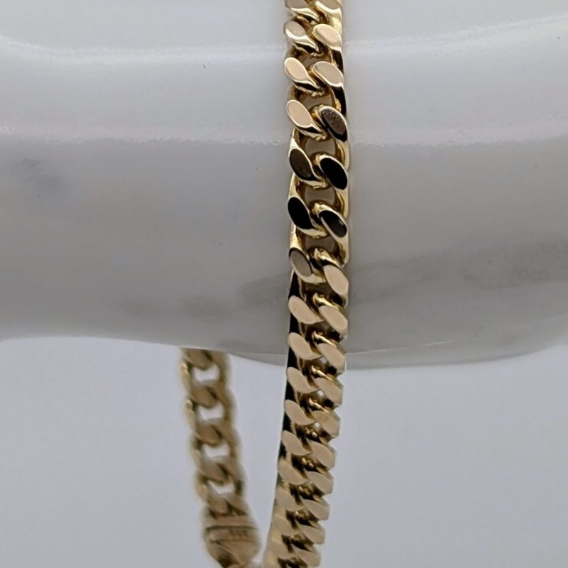 Panzerarmband Armband 333/8K Gelbgold – 14,35g – Kettendesign 19,5 cm #1929