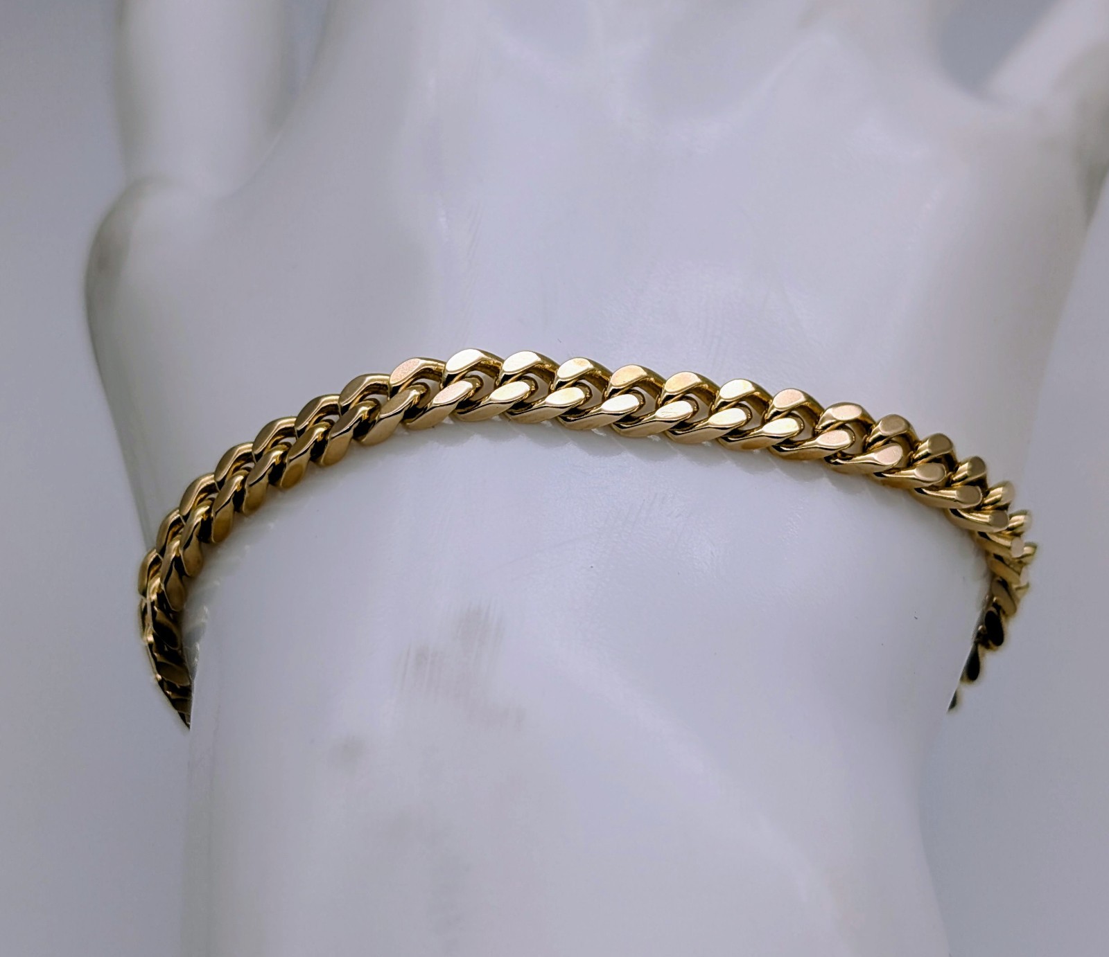 Panzerarmband Armband 333/8K Gelbgold – 14,35g – Kettendesign 19,5 cm #1929