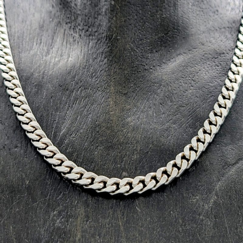Halskette Panzerkette 925 Sterling Silber - 51,50cm - Kette Silver 59Gr. #1923