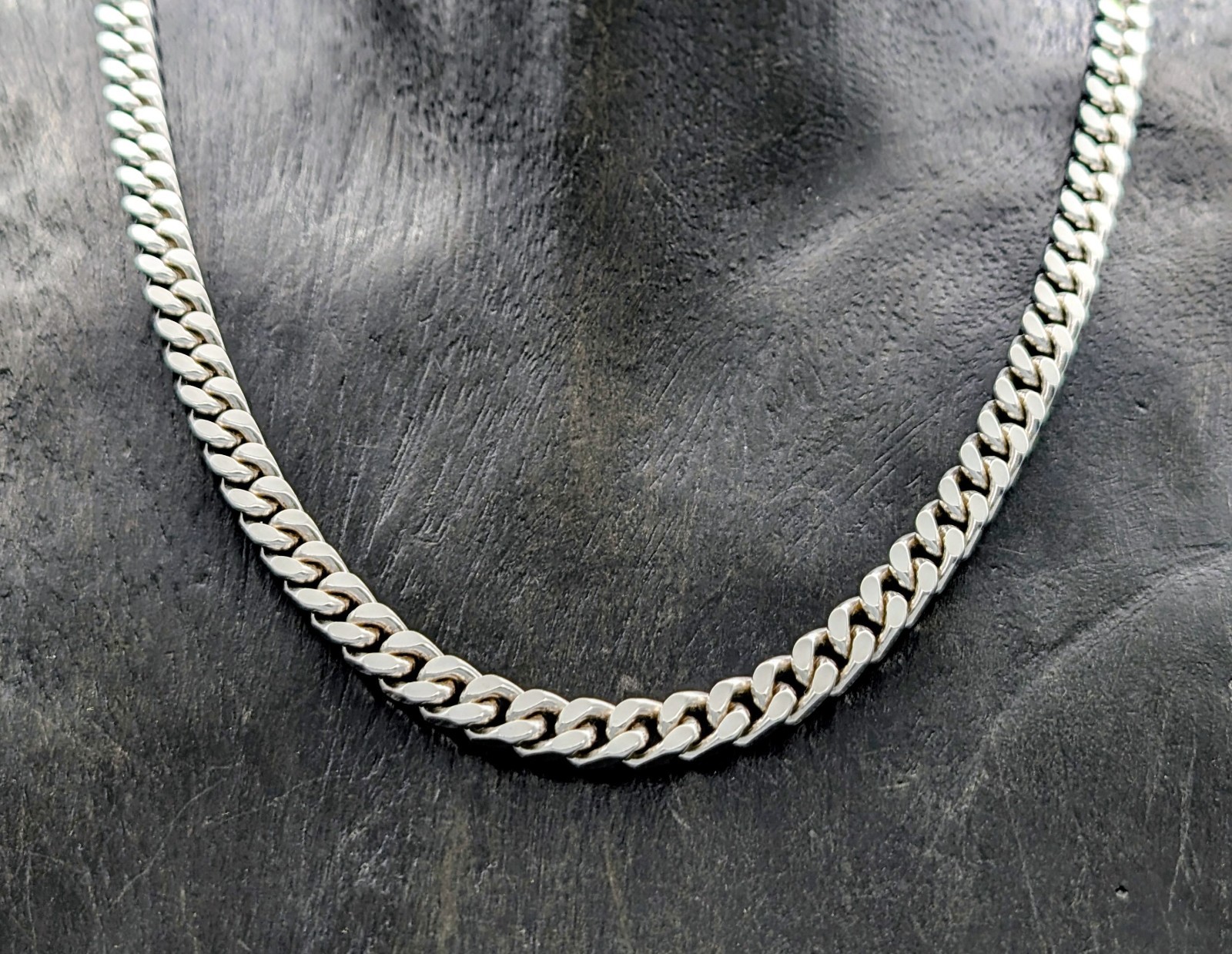 Halskette Panzerkette 925 Sterling Silber - 51,50cm - Kette Silver 59Gr. #1923