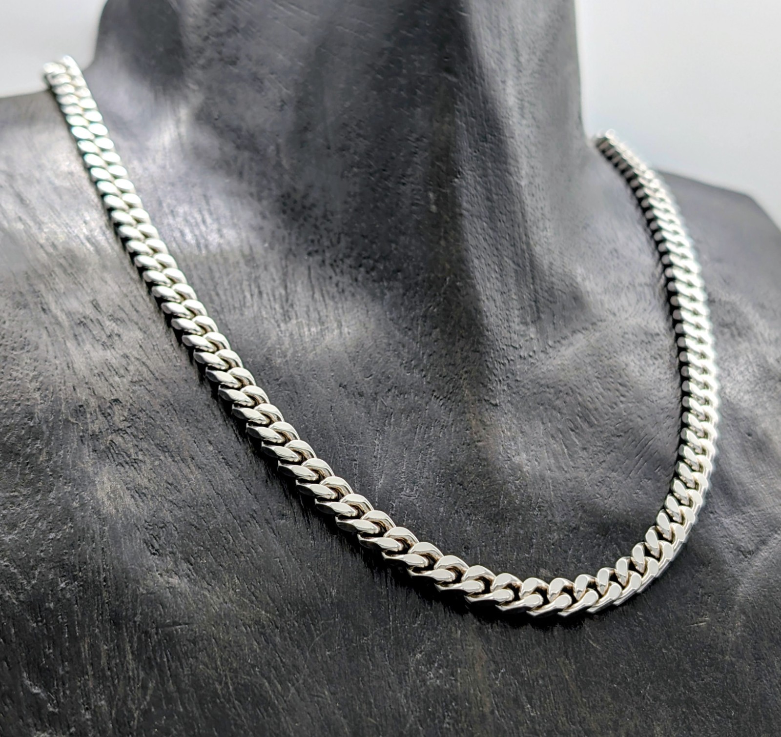 Halskette Panzerkette 925 Sterling Silber - 51,50cm - Kette Silver 59Gr. #1923