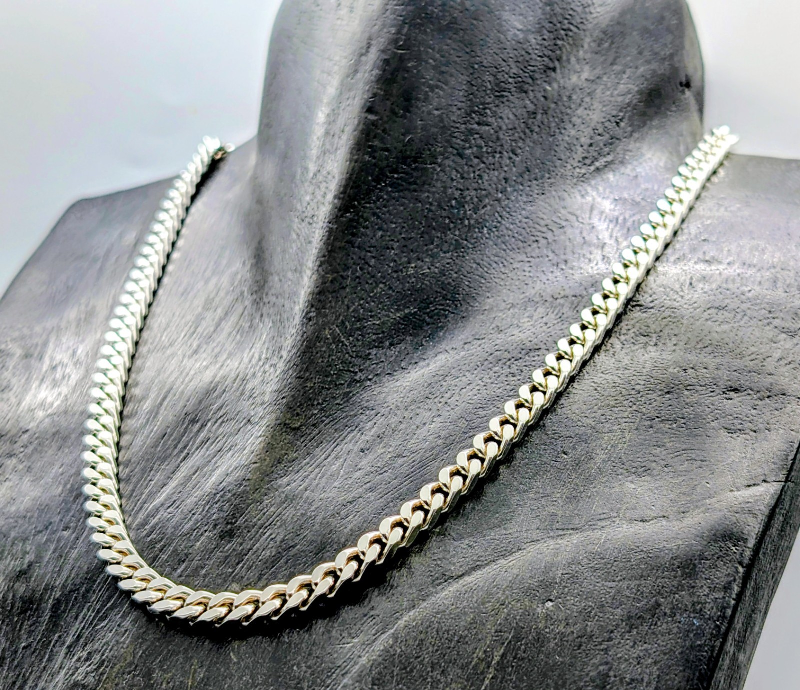 Halskette Panzerkette 925 Sterling Silber - 51,50cm - Kette Silver 59Gr. #1923