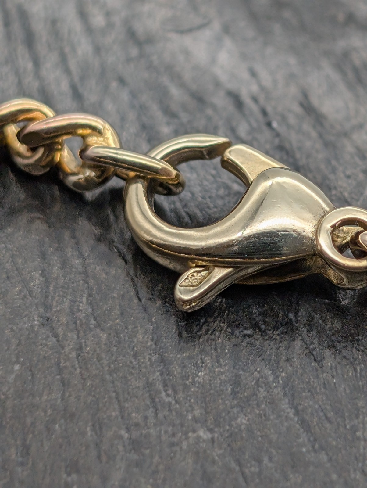 Panzerkette Gelbgold 333/8K - 21,80 g - Gliederkette Kette 46cm #1924