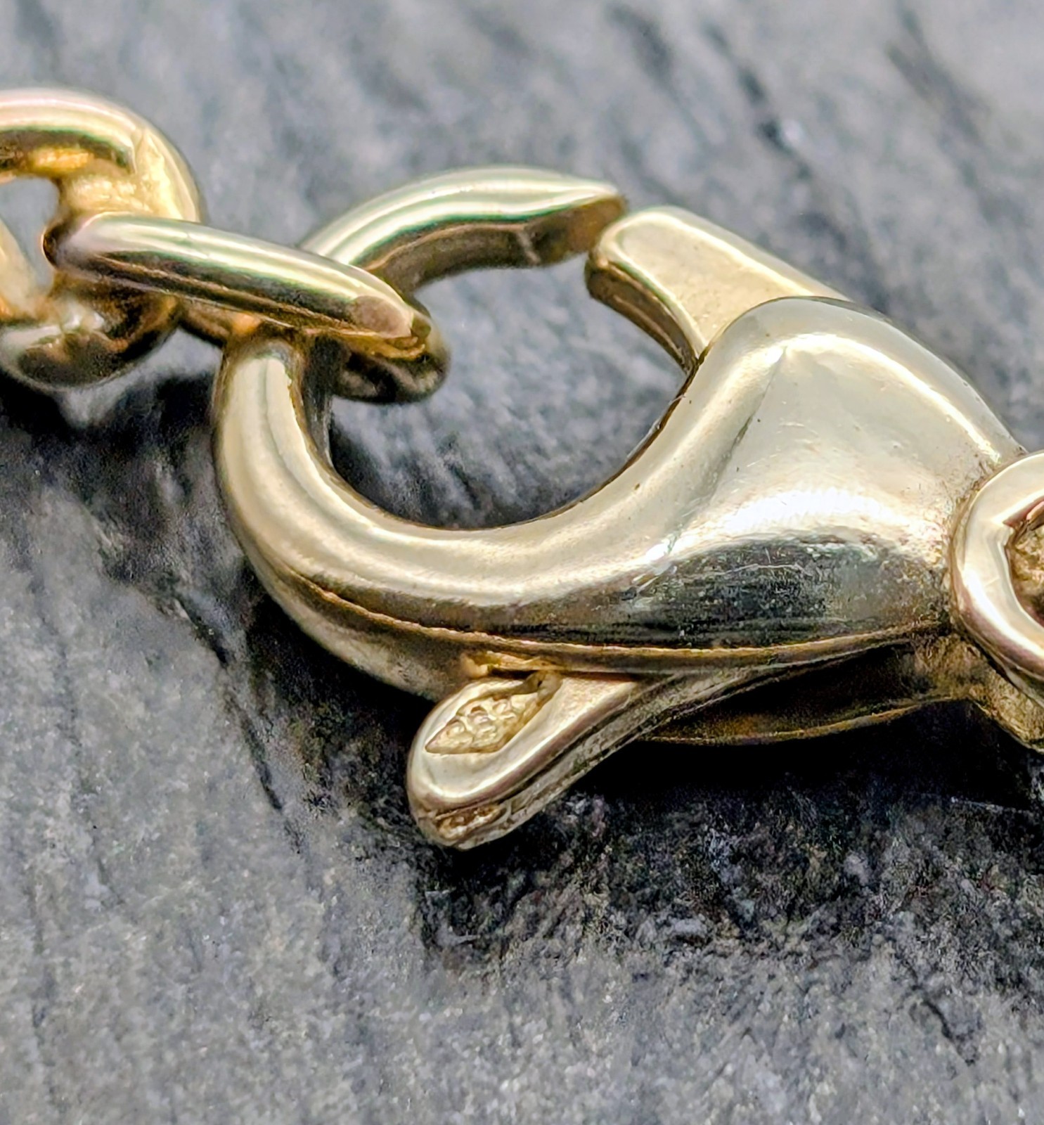Panzerkette Gelbgold 333/8K - 21,80 g - Gliederkette Kette 46cm #1924