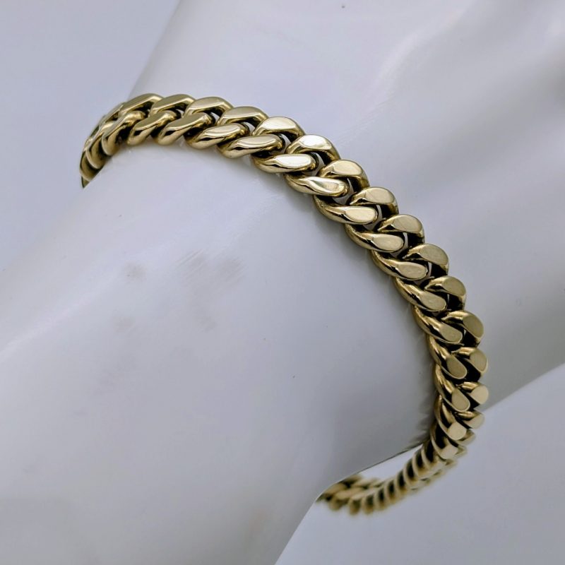 Panzerarmband 585/14K Gelbgold – 46,10g –Gliederarmband 21cm #1890