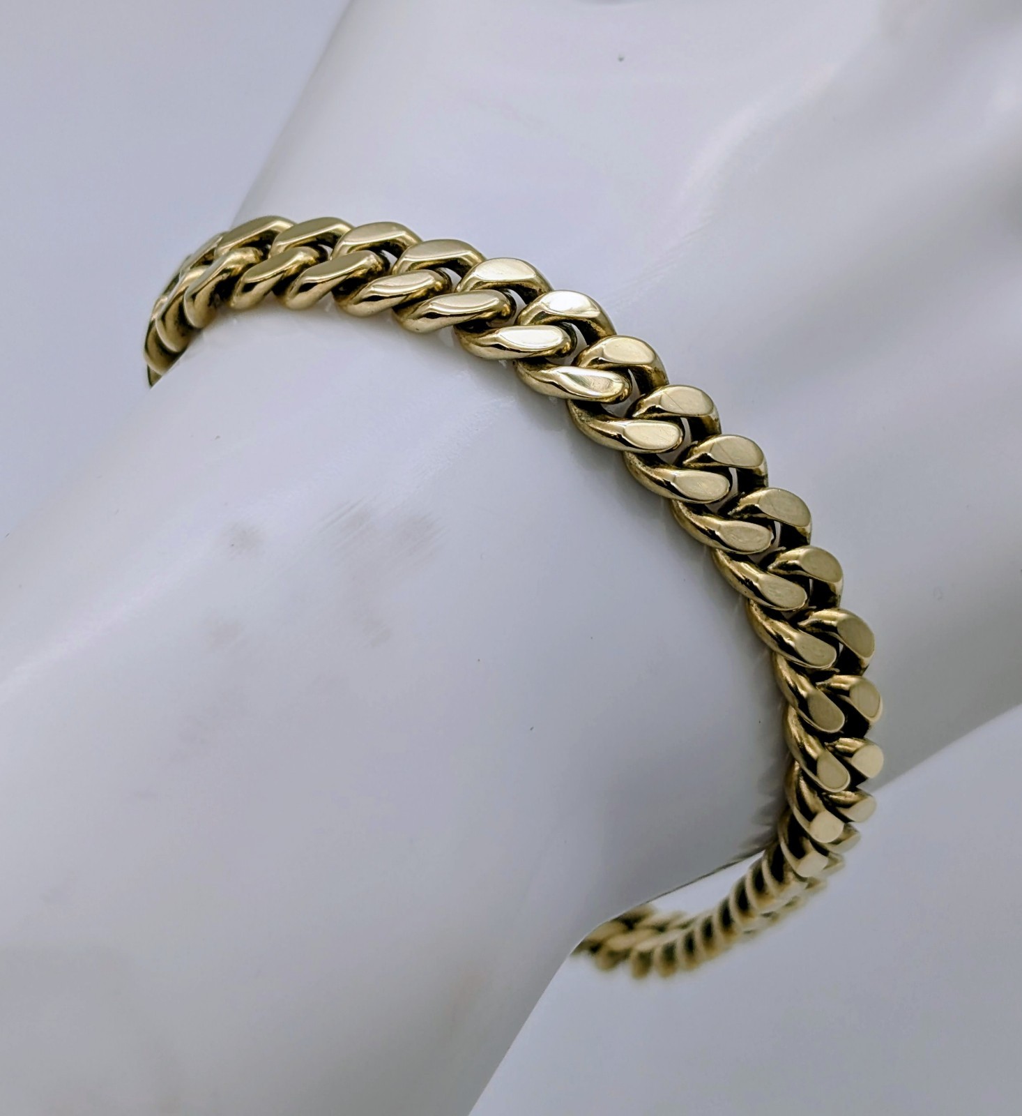 Panzerarmband 585/14K Gelbgold – 46,10g –Gliederarmband 21cm #1890