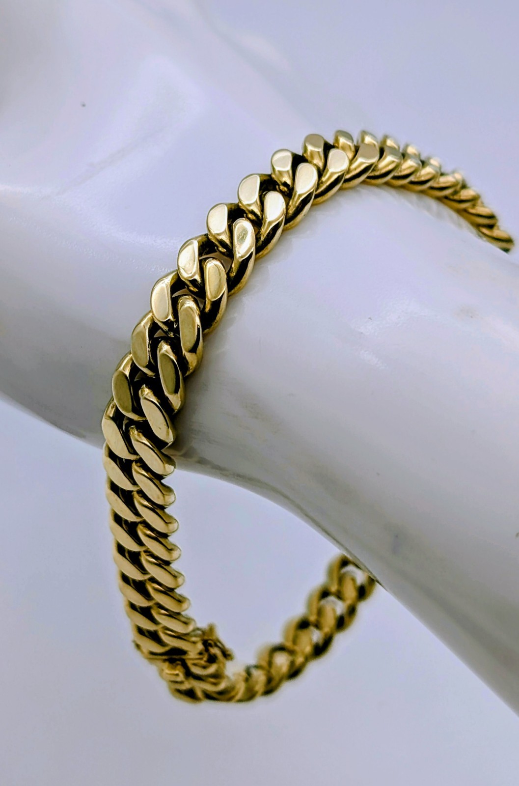 Panzerarmband 585/14K Gelbgold – 46,10g –Gliederarmband 21cm #1890