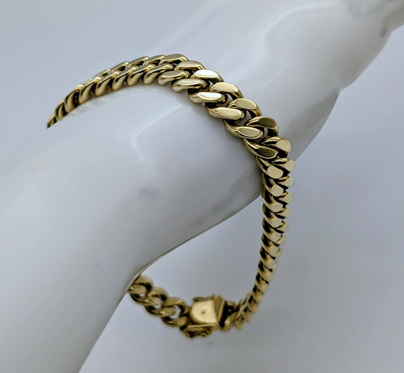 Panzerarmband 585/14K Gelbgold – 46,10g –Gliederarmband 21cm #1890