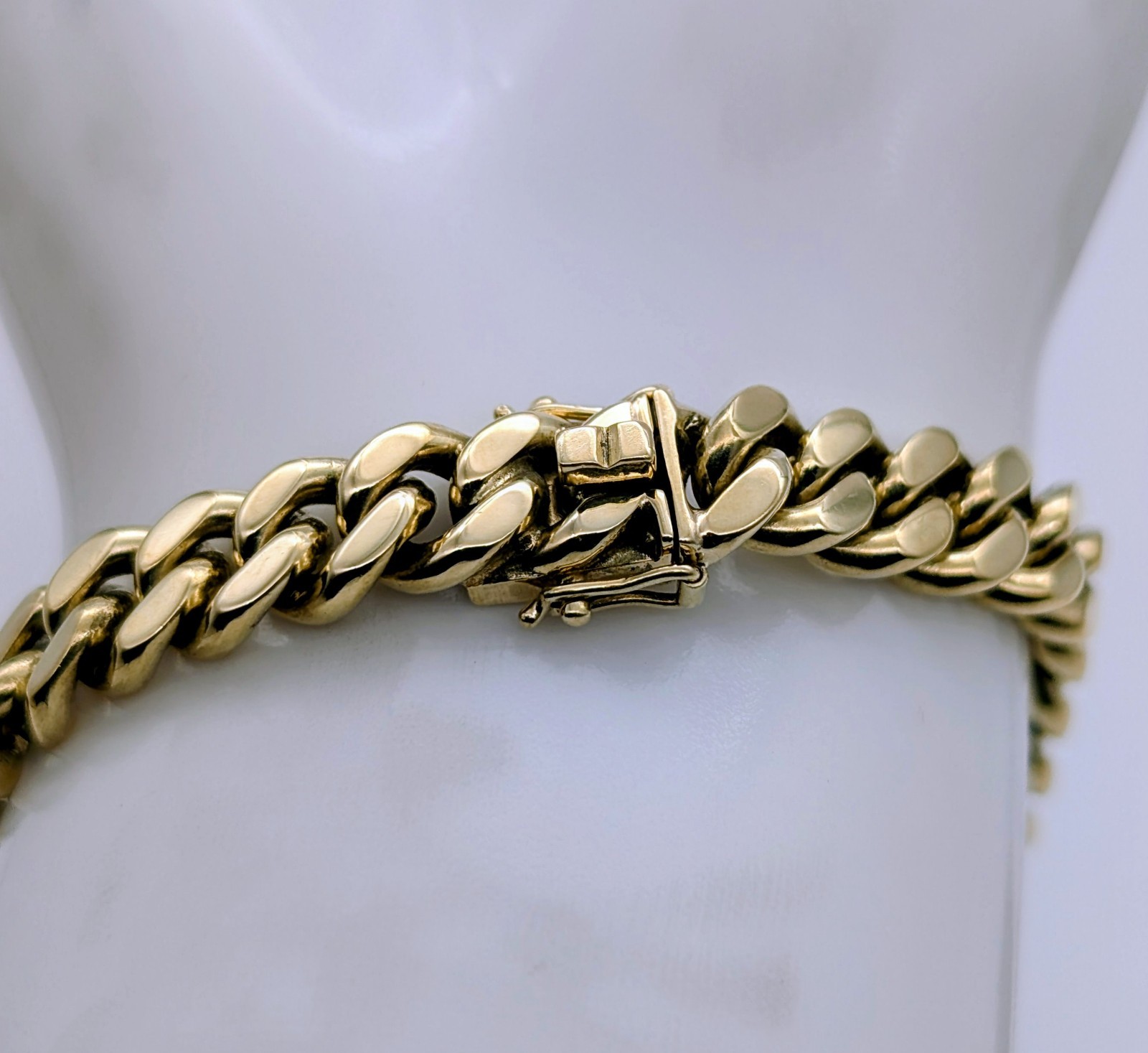 Panzerarmband 585/14K Gelbgold – 46,10g –Gliederarmband 21cm #1890