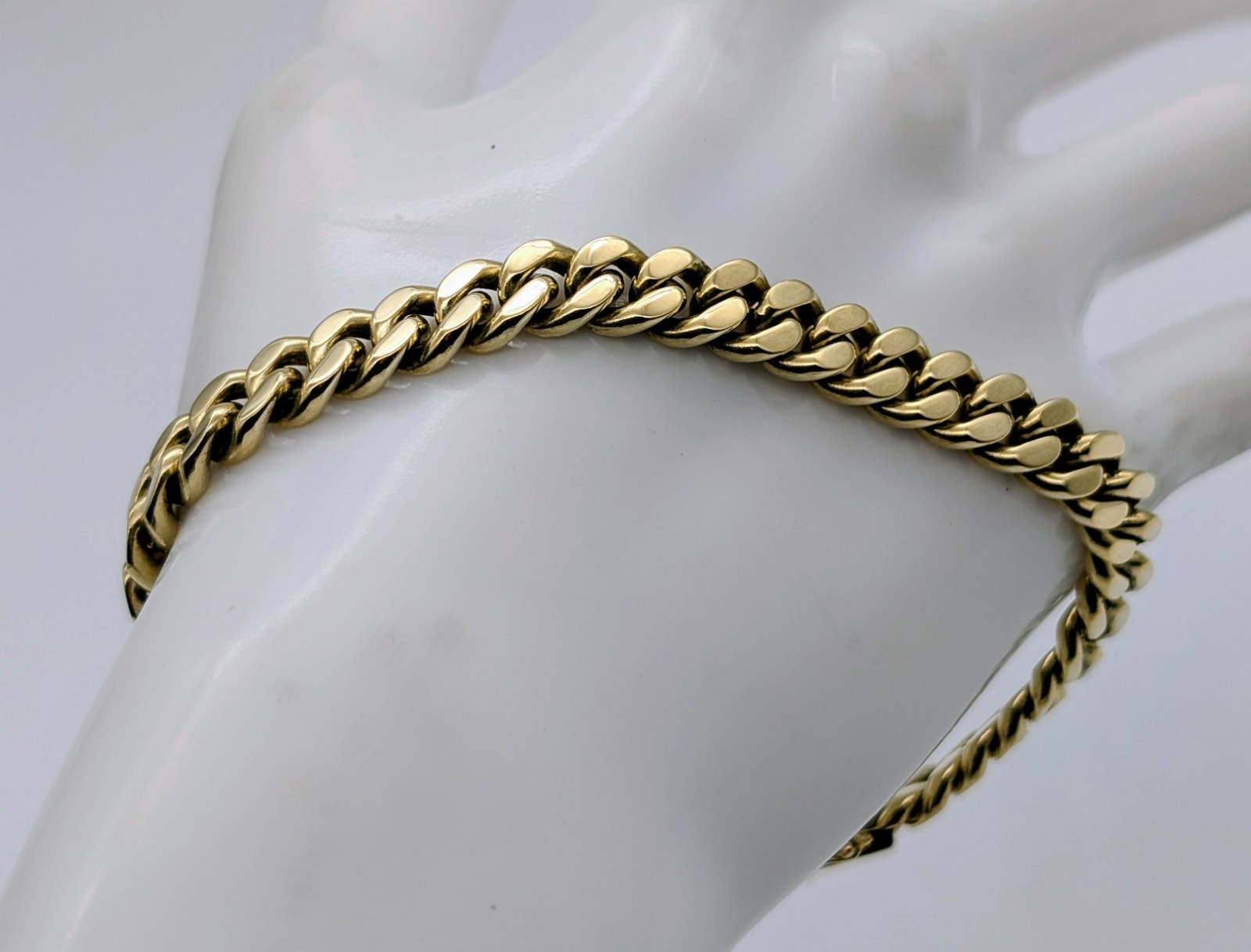 Panzerarmband 585/14K Gelbgold – 46,10g –Gliederarmband 21cm #1890