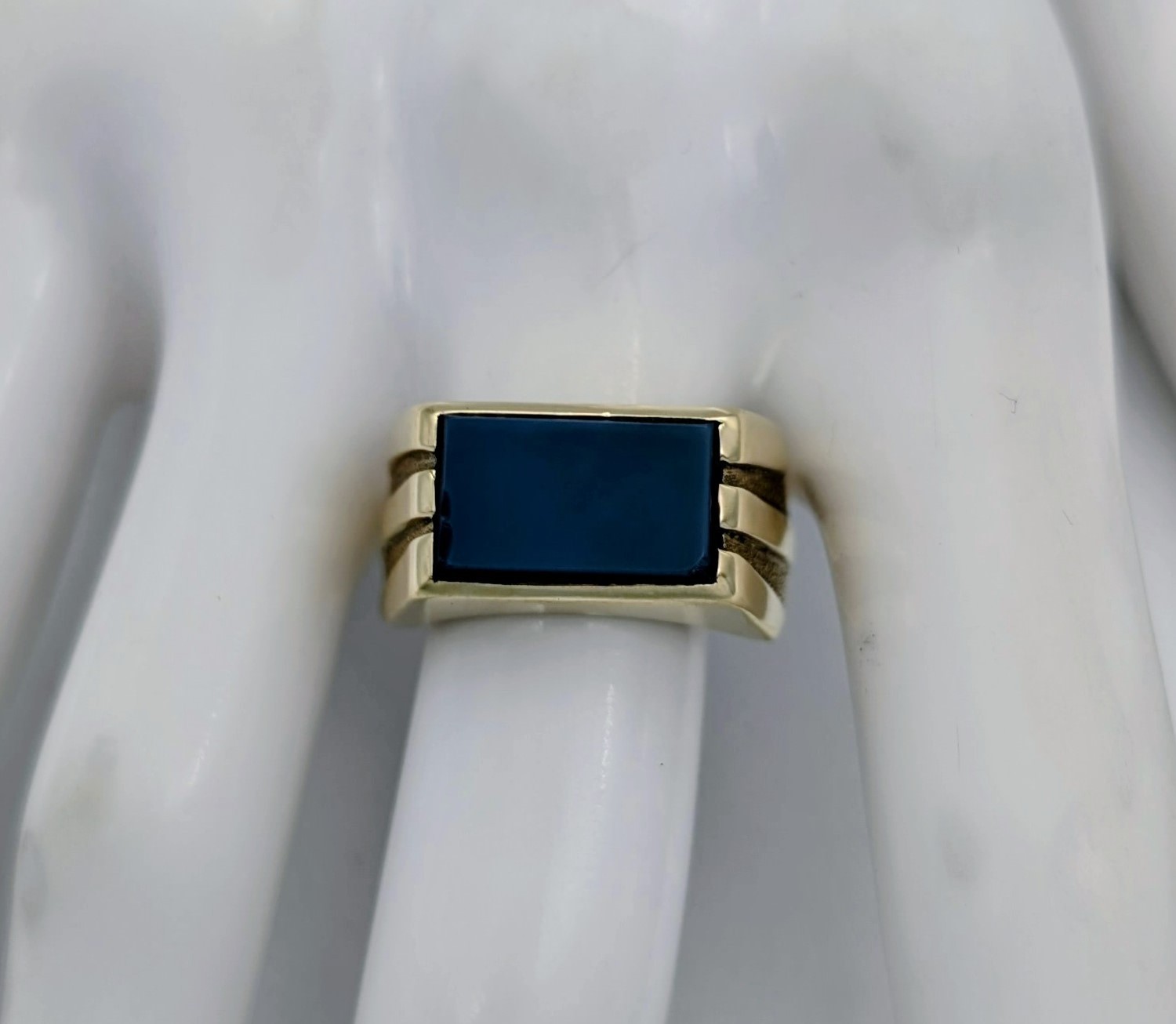 Lagenstein Siegelring Gelbgold 585/14K – 8,70g – (Größe 60) Design Ring #1914