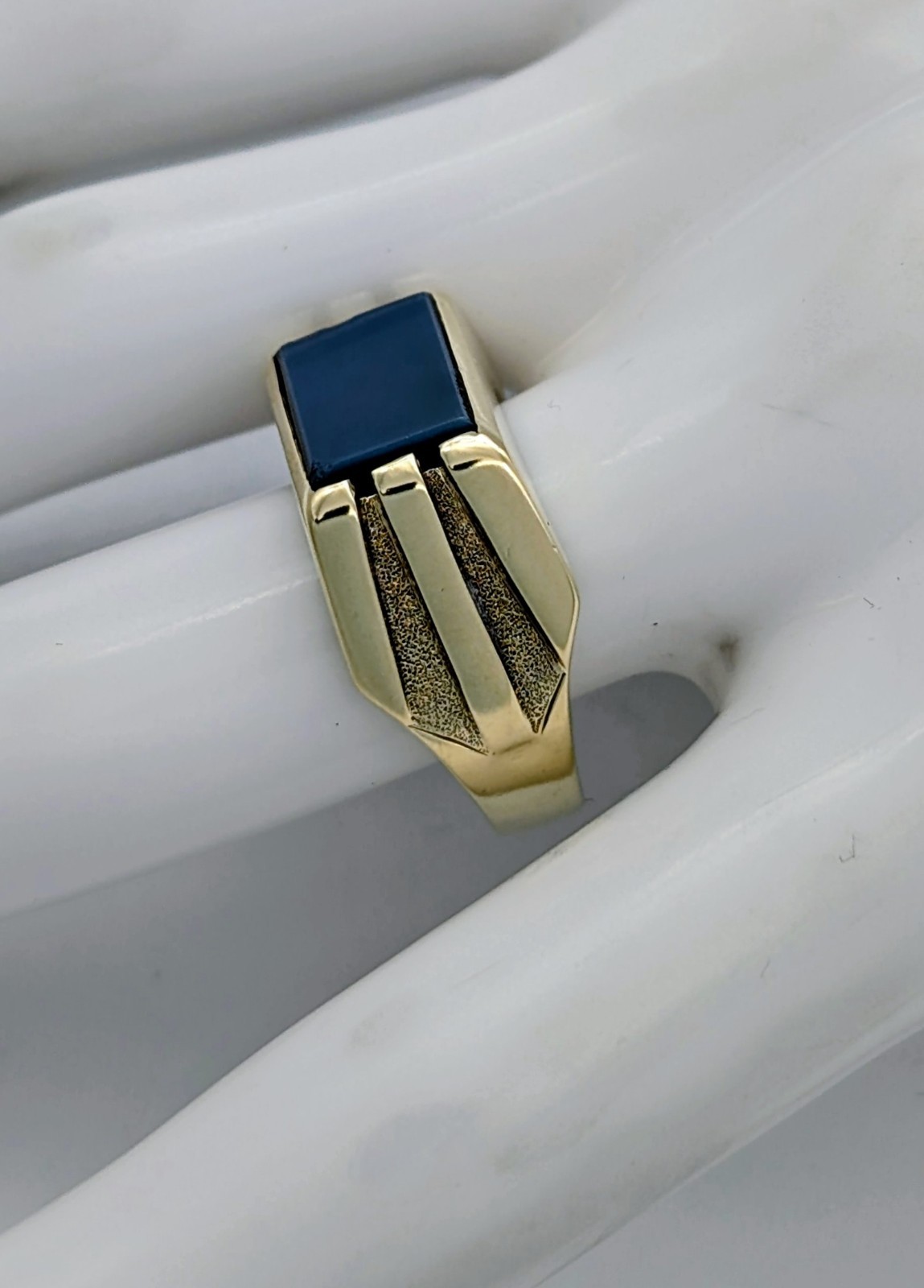 Lagenstein Siegelring Gelbgold 585/14K – 8,70g – (Größe 60) Design Ring #1914