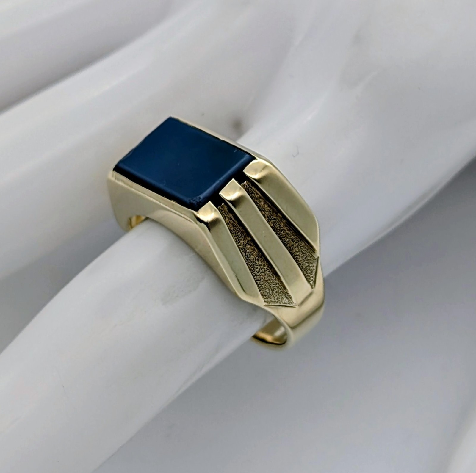 Lagenstein Siegelring Gelbgold 585/14K – 8,70g – (Größe 60) Design Ring #1914