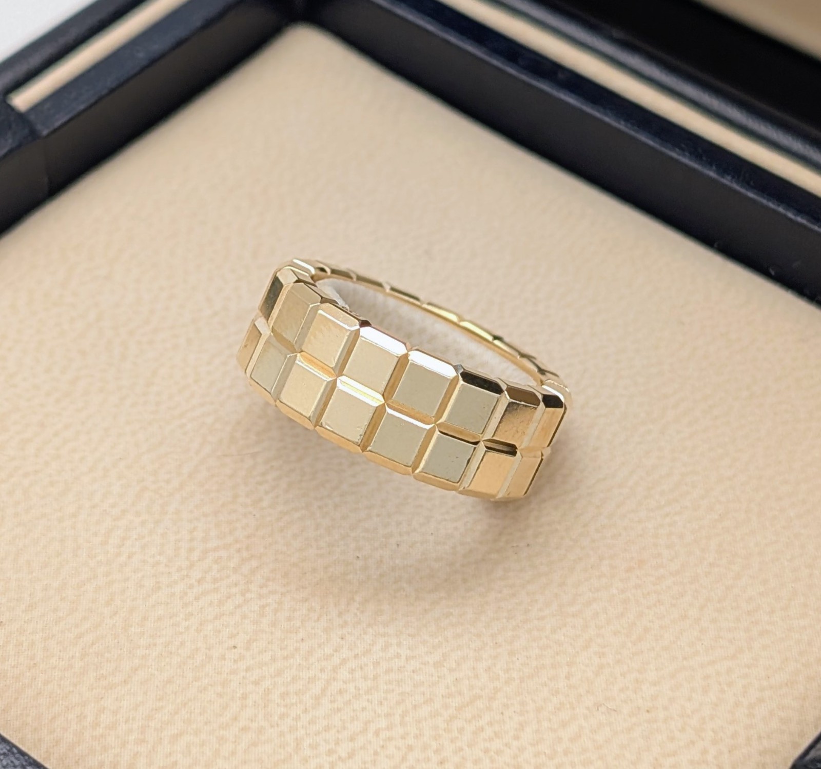 Chopard Ice Cube Gelbold Ring 750/18K – 11,20g – (Größe 54) Designer Ring #1992