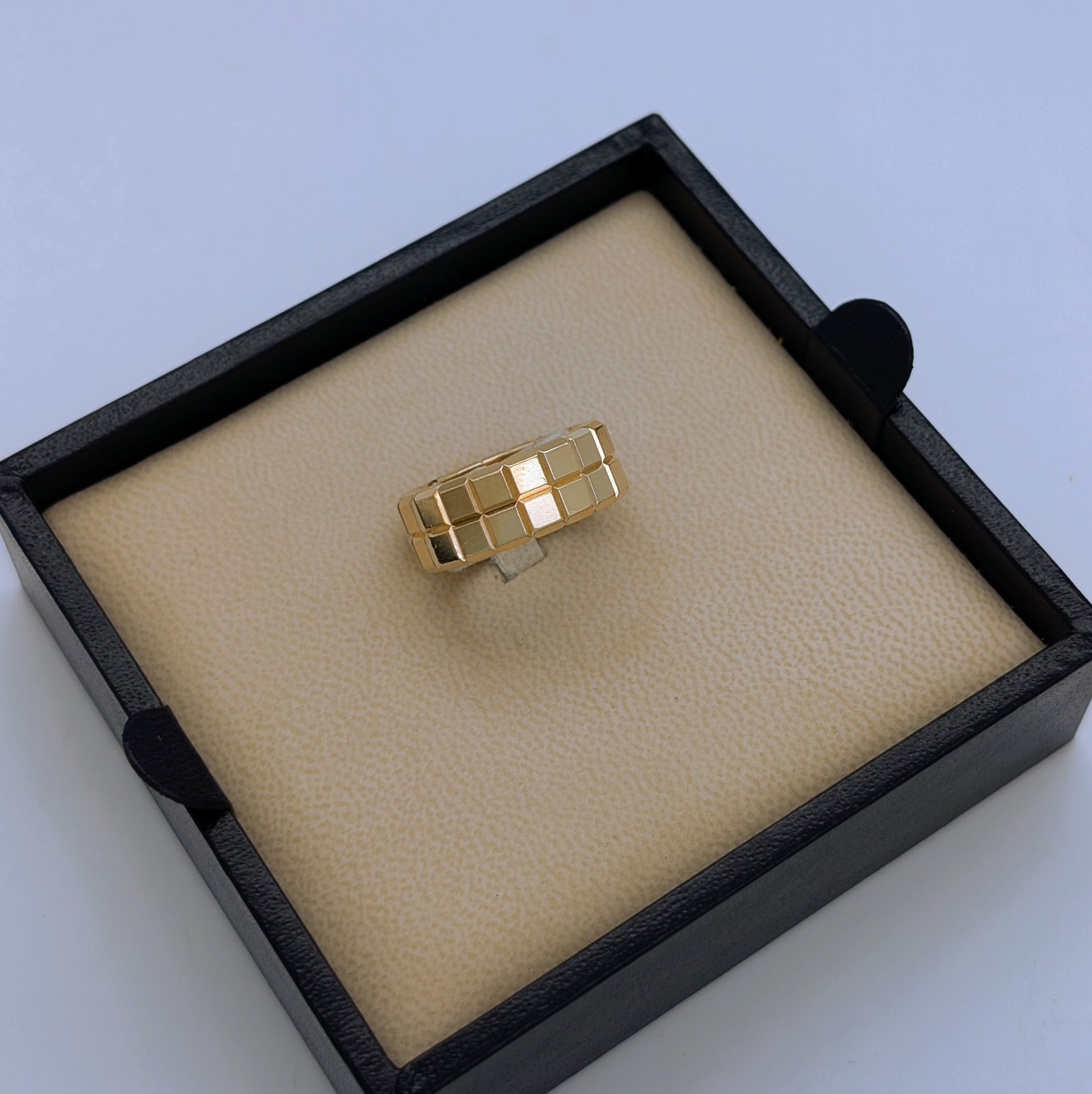 Chopard Ice Cube Gelbold Ring 750/18K – 11,20g – (Größe 54) Designer Ring #1992