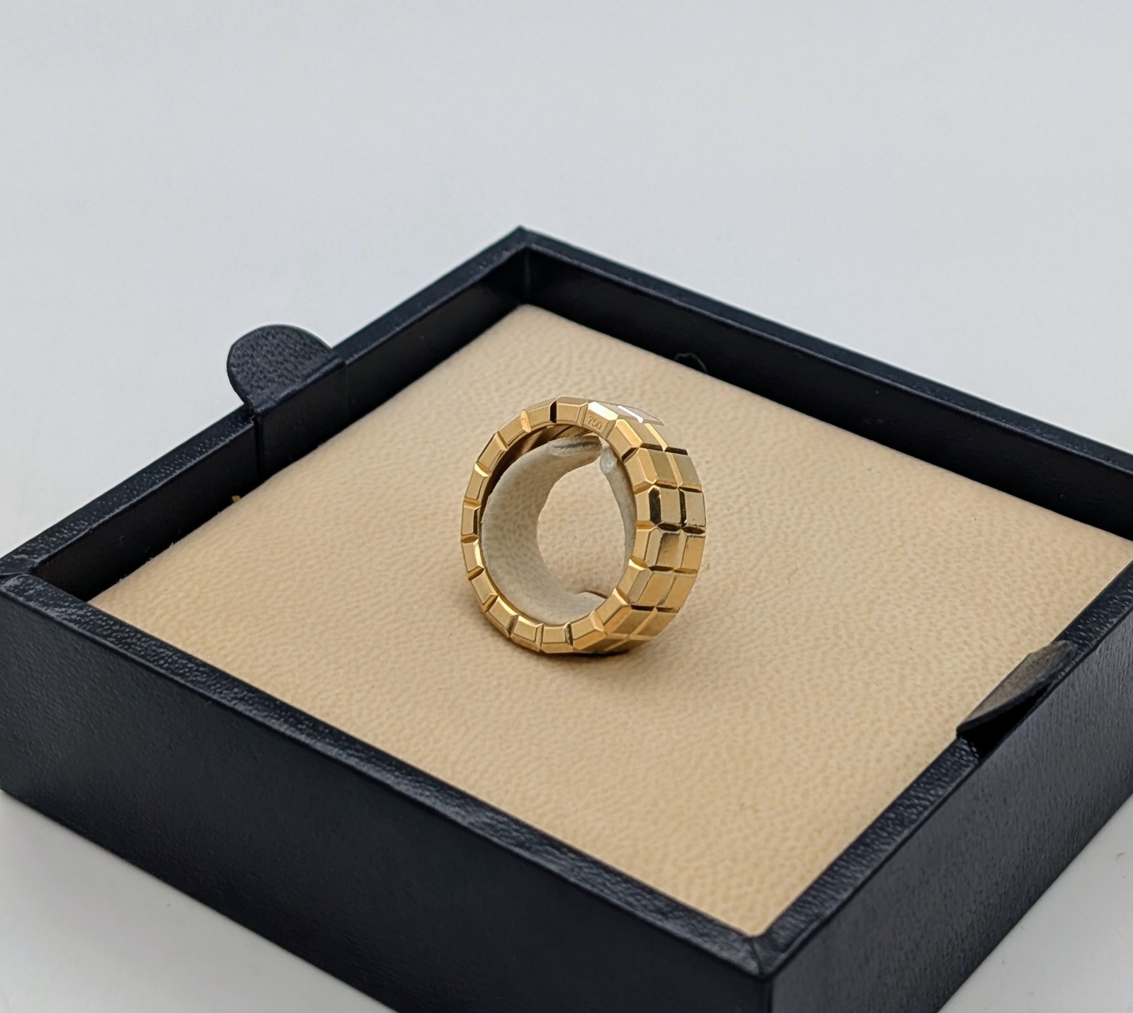 Chopard Ice Cube Gelbold Ring 750/18K – 11,20g – (Größe 54) Designer Ring #1992