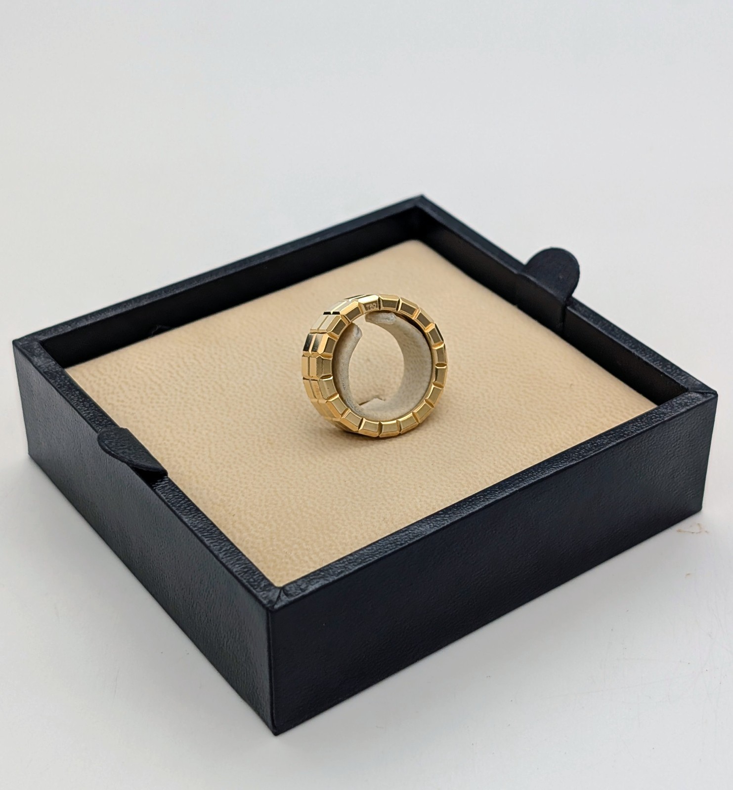 Chopard Ice Cube Gelbold Ring 750/18K – 11,20g – (Größe 54) Designer Ring #1992