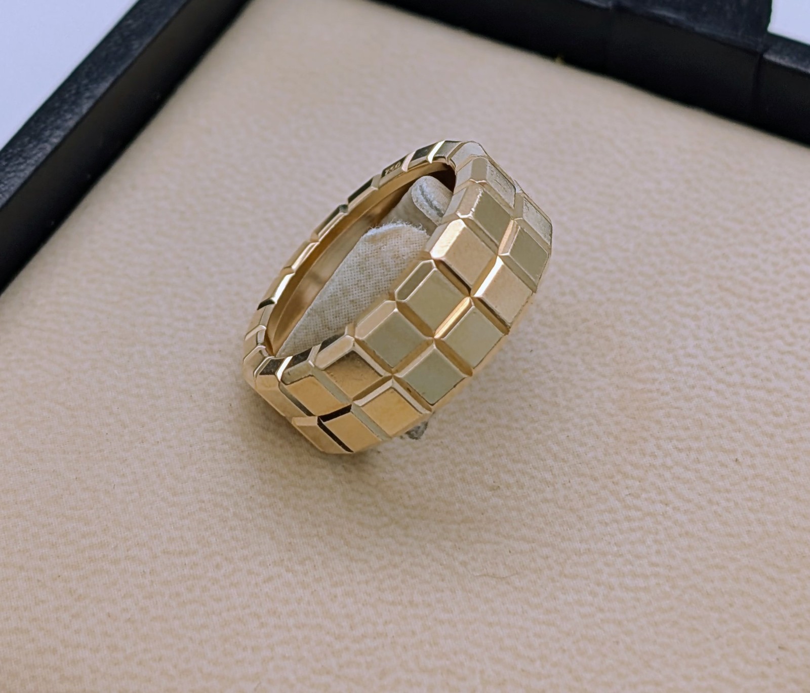 Chopard Ice Cube Gelbold Ring 750/18K – 11,20g – (Größe 54) Designer Ring #1992