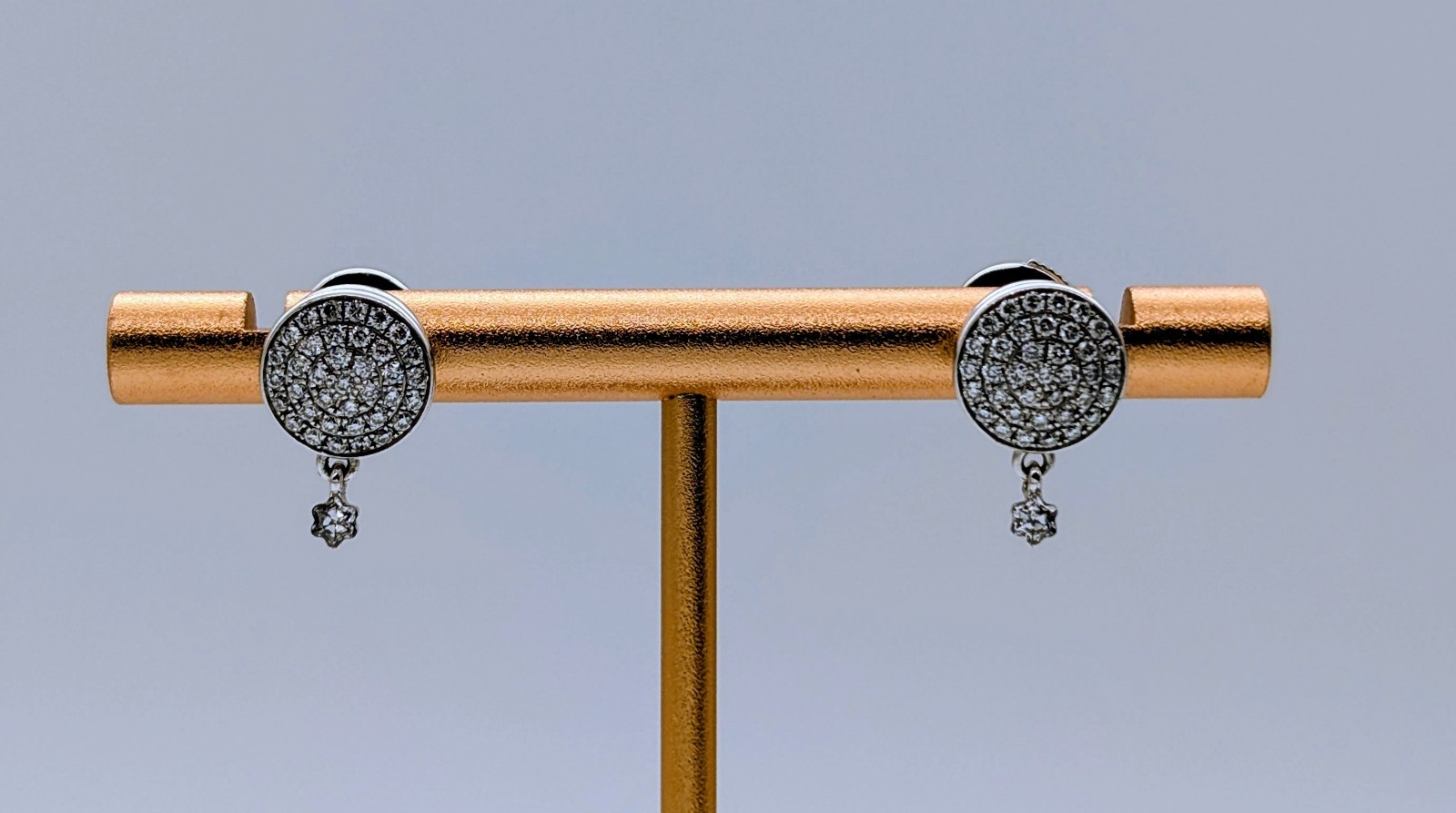 MontBlanc Dame Blanche Ohrringe Weißgold 0,45ct Diamant 750/18K – 6,90g #1976
