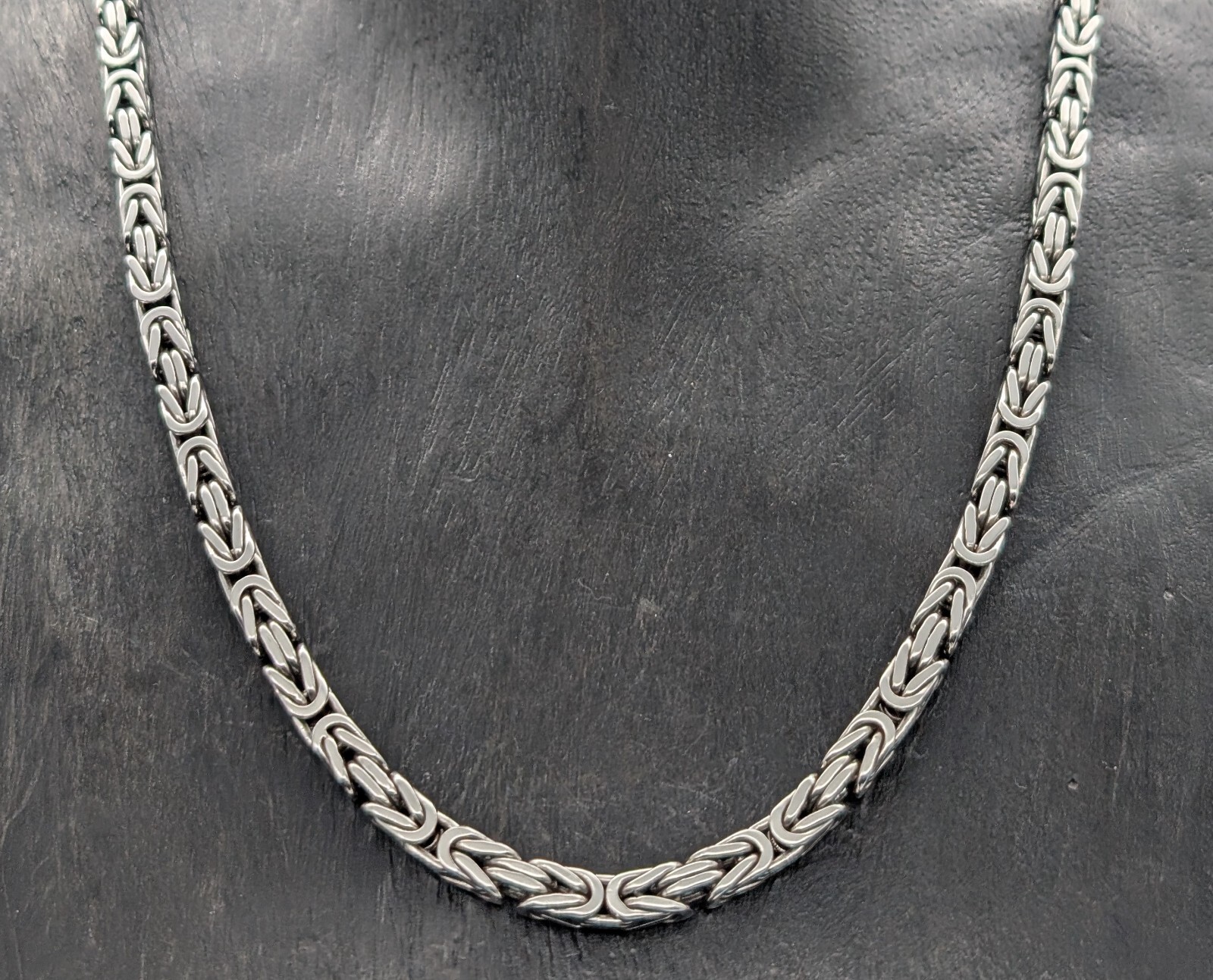 Königskette 925 Sterling Silber Halskette Kette Silver 56,50cm 73,30Gr. 5mm #968