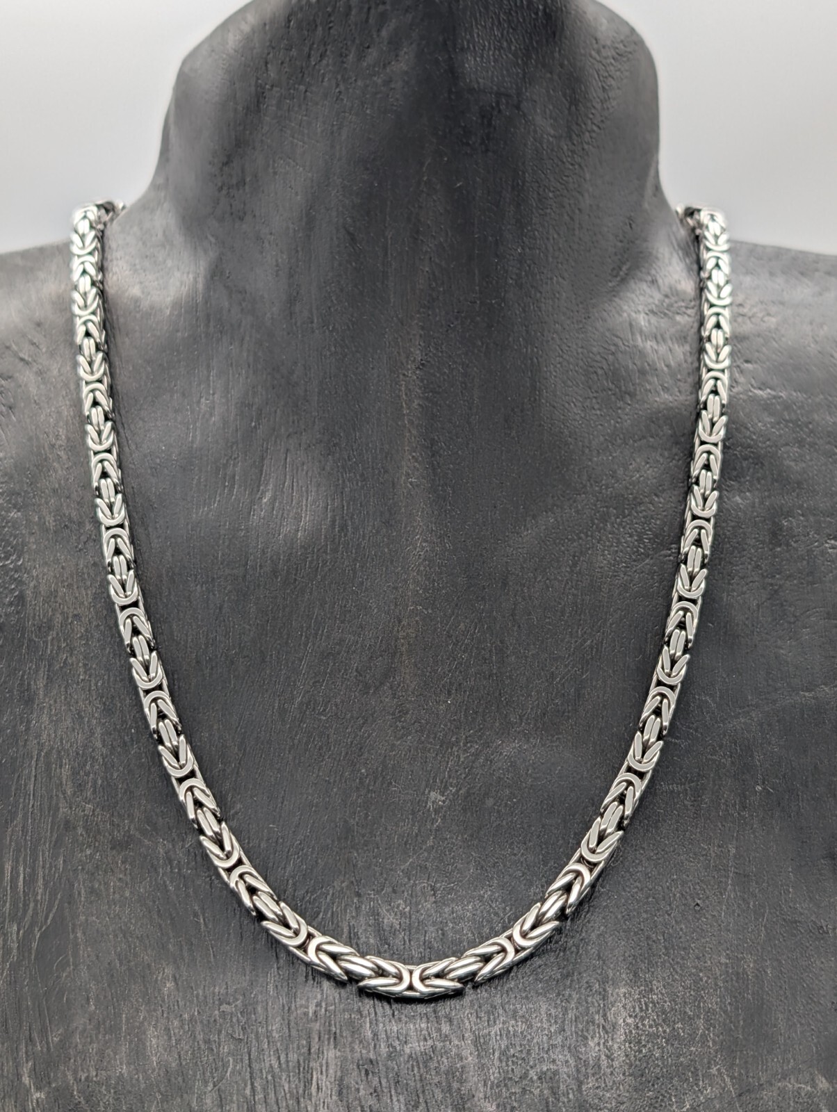 Königskette 925 Sterling Silber Halskette Kette Silver 56,50cm 73,30Gr. 5mm #968