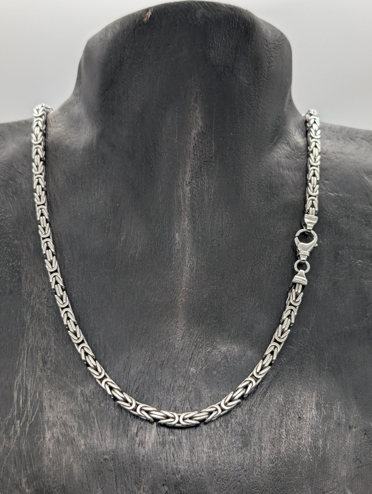 Königskette 925 Sterling Silber Halskette Kette Silver 56,50cm 73,30Gr. 5mm #968