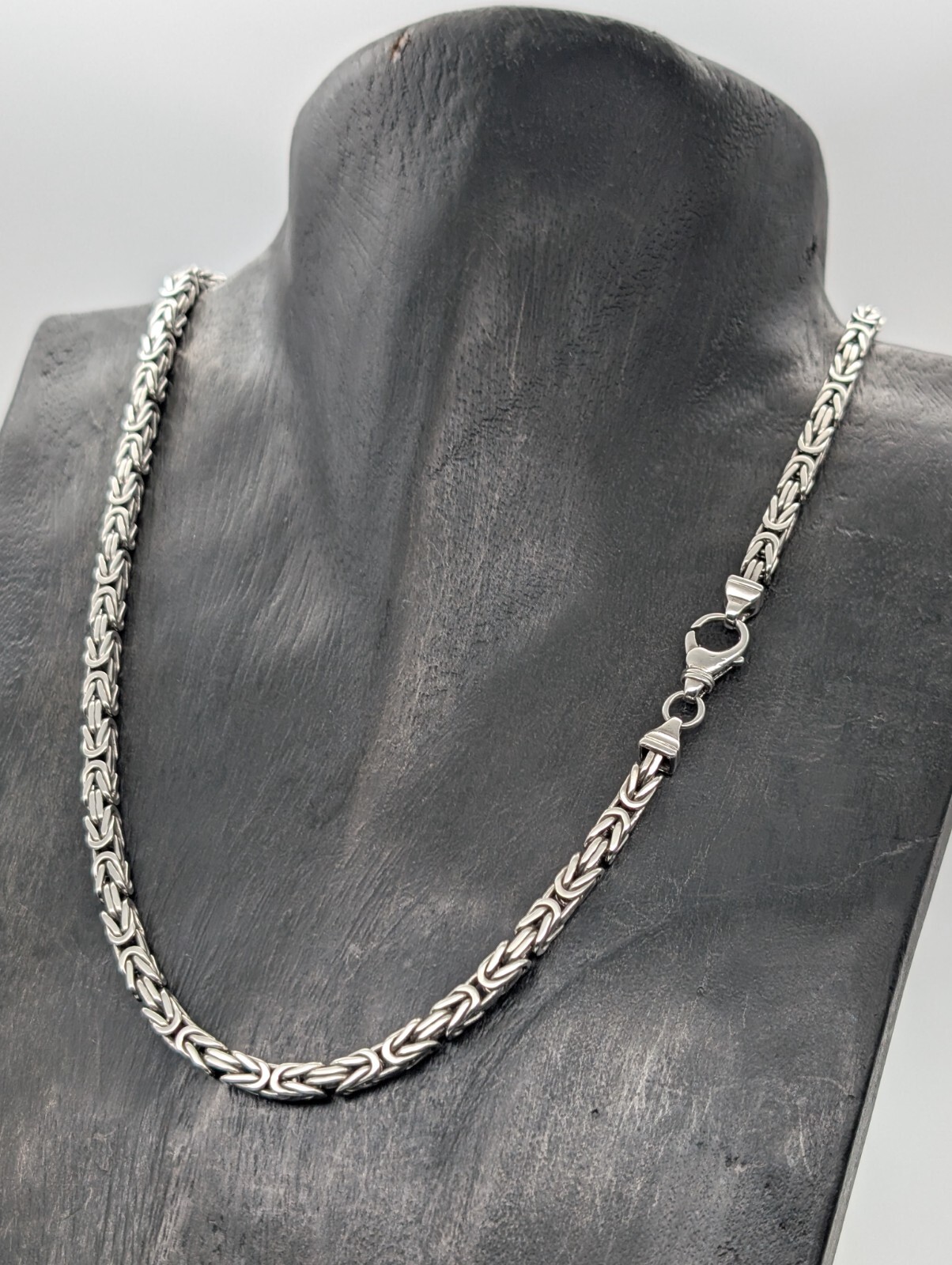 Königskette 925 Sterling Silber Halskette Kette Silver 56,50cm 73,30Gr. 5mm #968