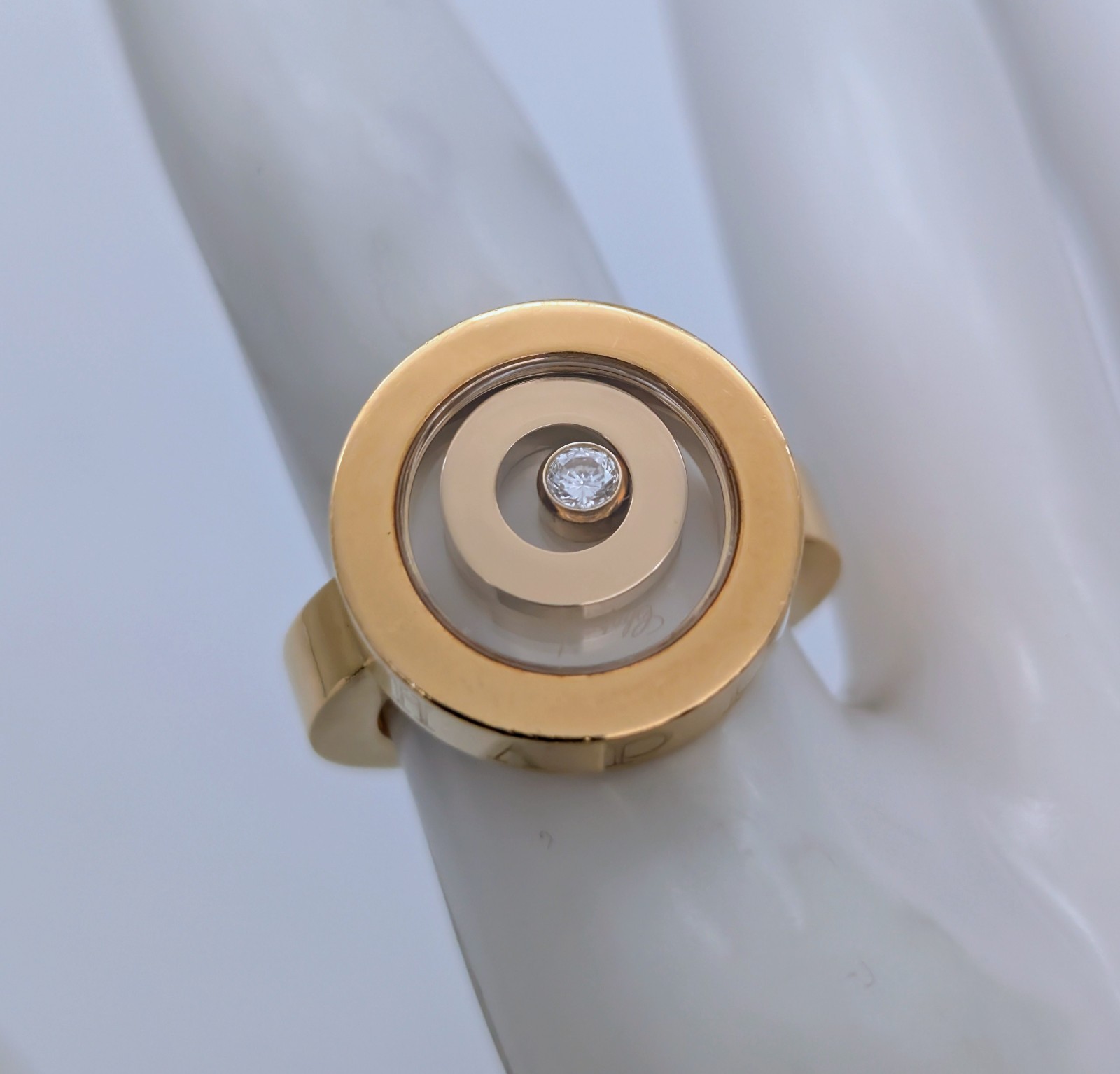 Chopard "Happy Spirit" Diamond Gold Ring 750/18K – 16,70g – (Gr.51) #2018