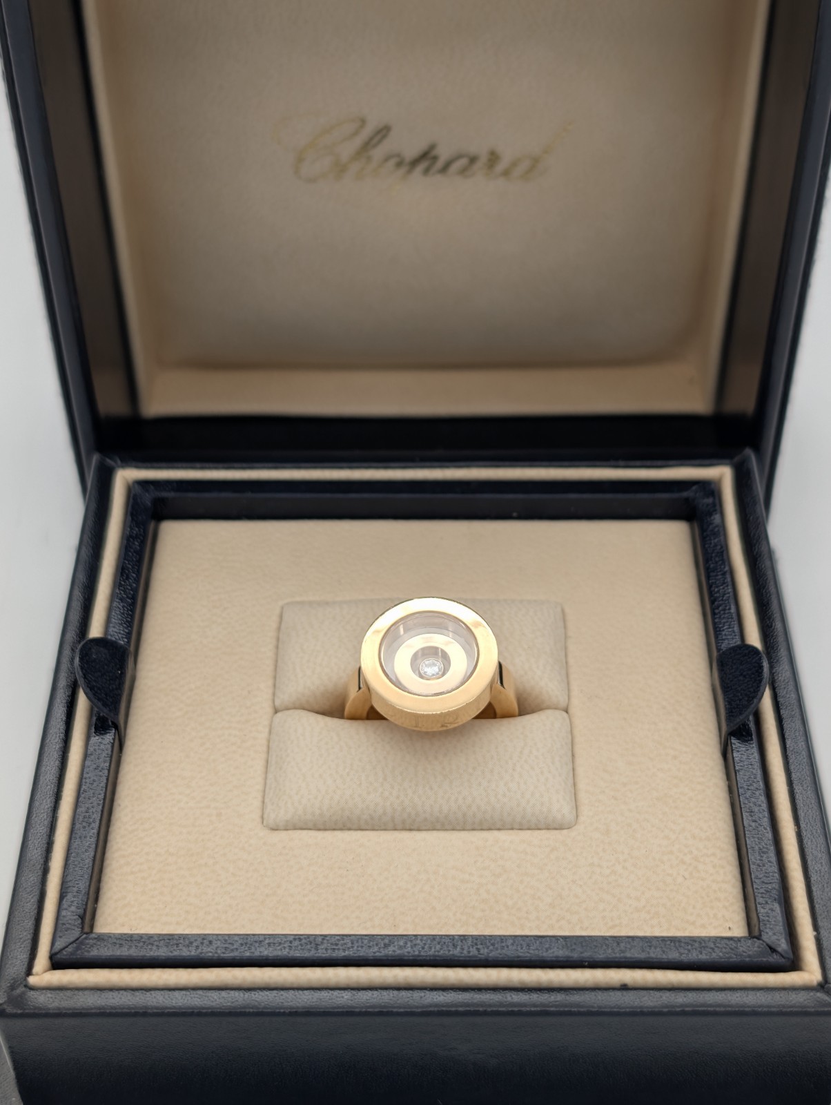 Chopard "Happy Spirit" Diamond Gold Ring 750/18K – 16,70g – (Gr.51) #2018