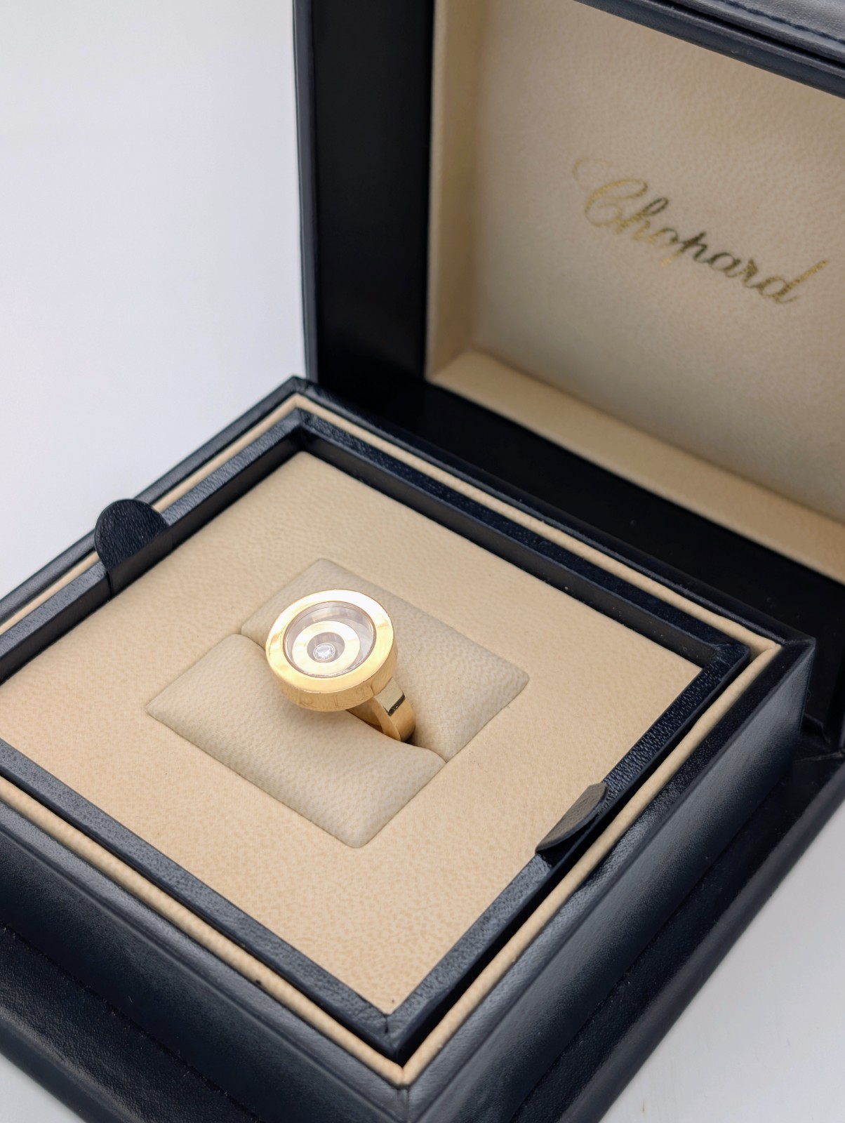Chopard "Happy Spirit" Diamond Gold Ring 750/18K – 16,70g – (Gr.51) #2018