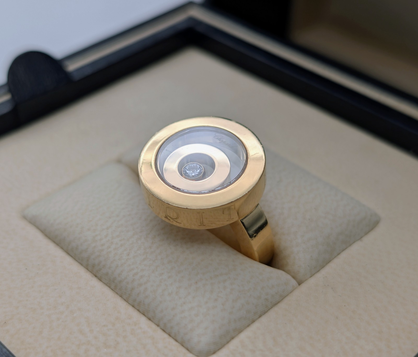 Chopard "Happy Spirit" Diamond Gold Ring 750/18K – 16,70g – (Gr.51) #2018