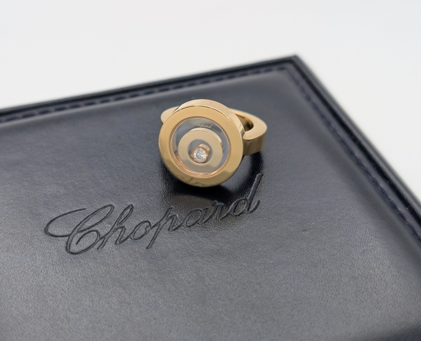 Chopard "Happy Spirit" Diamond Gold Ring 750/18K – 16,70g – (Gr.51) #2018