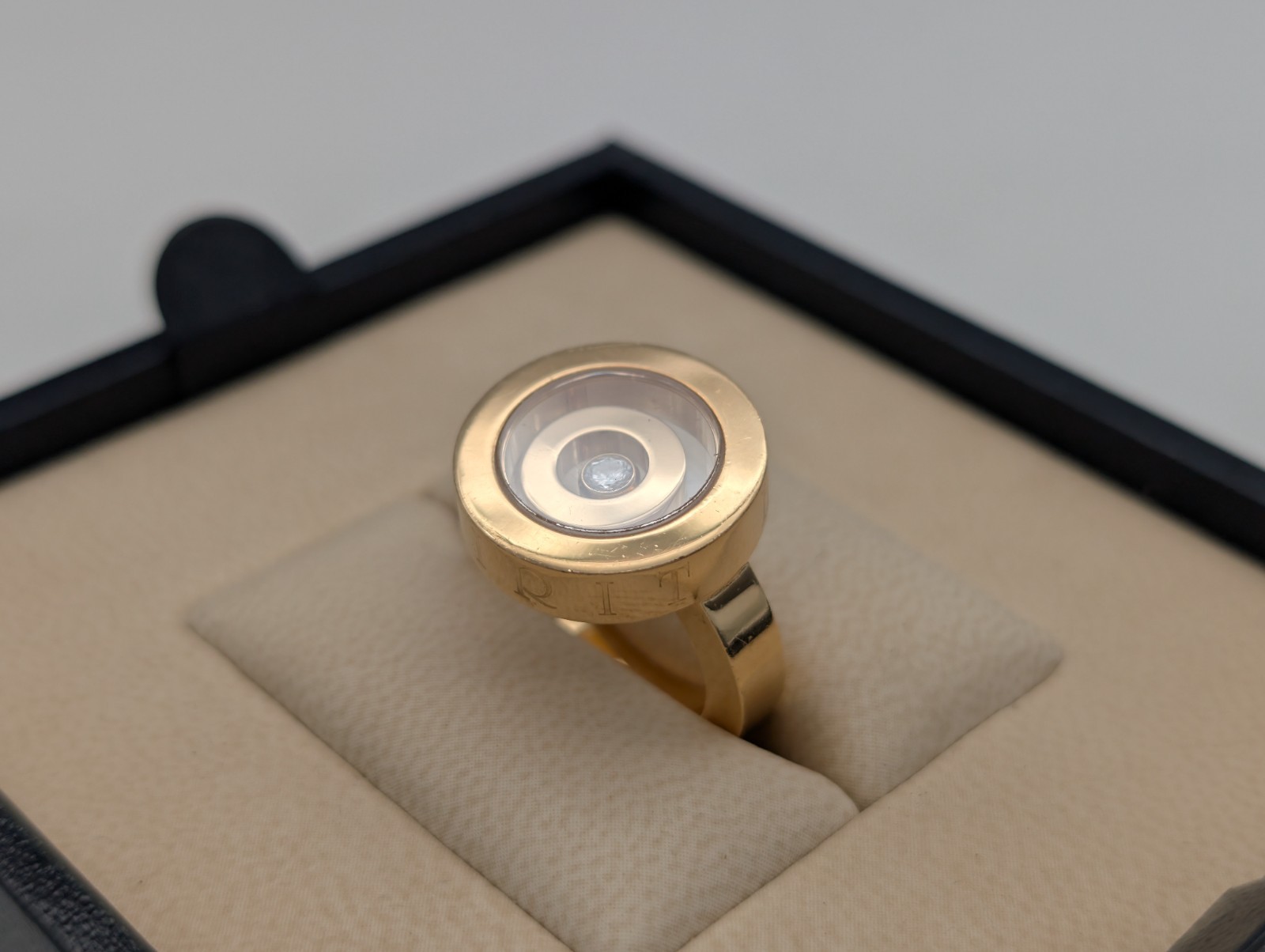 Chopard "Happy Spirit" Diamond Gold Ring 750/18K – 16,70g – (Gr.51) #2018