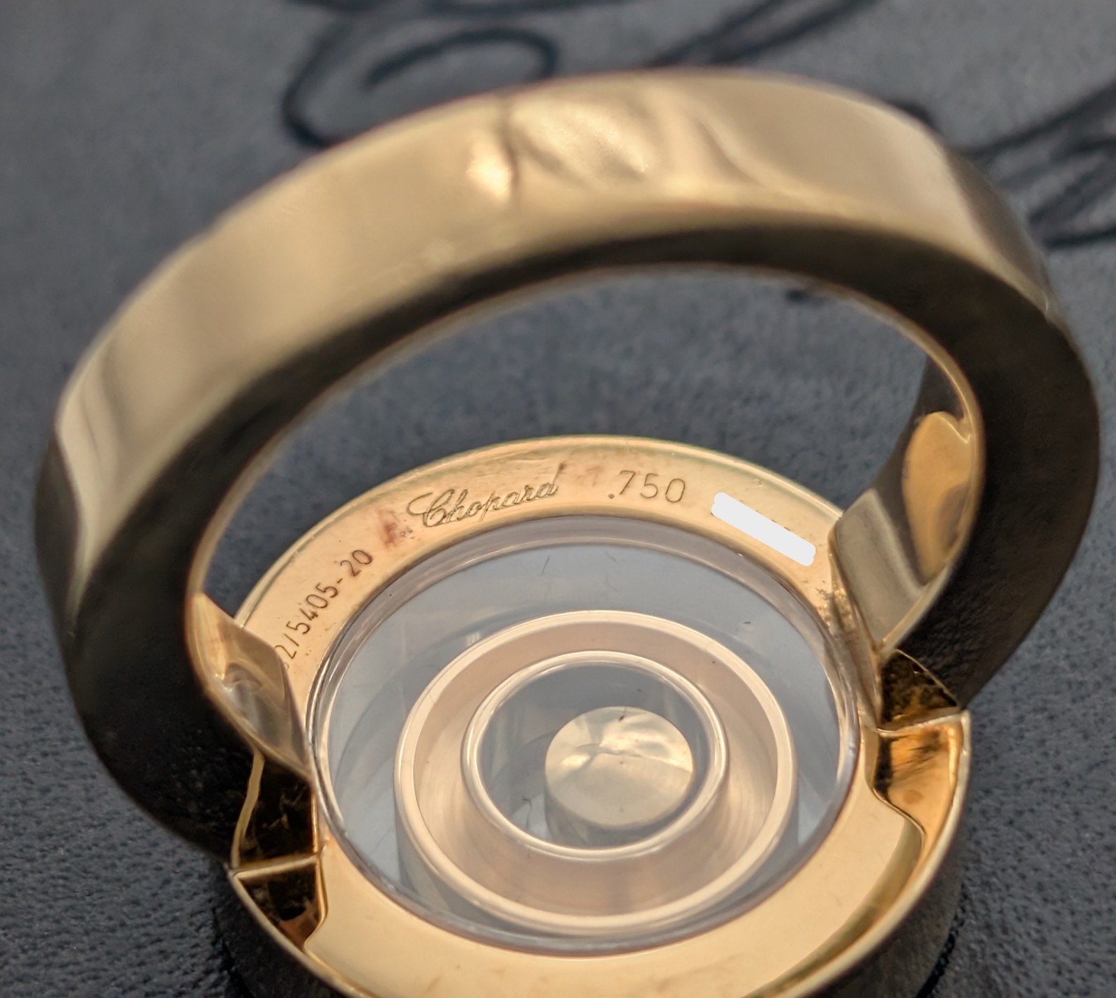 Chopard "Happy Spirit" Diamond Gold Ring 750/18K – 16,70g – (Gr.51) #2018
