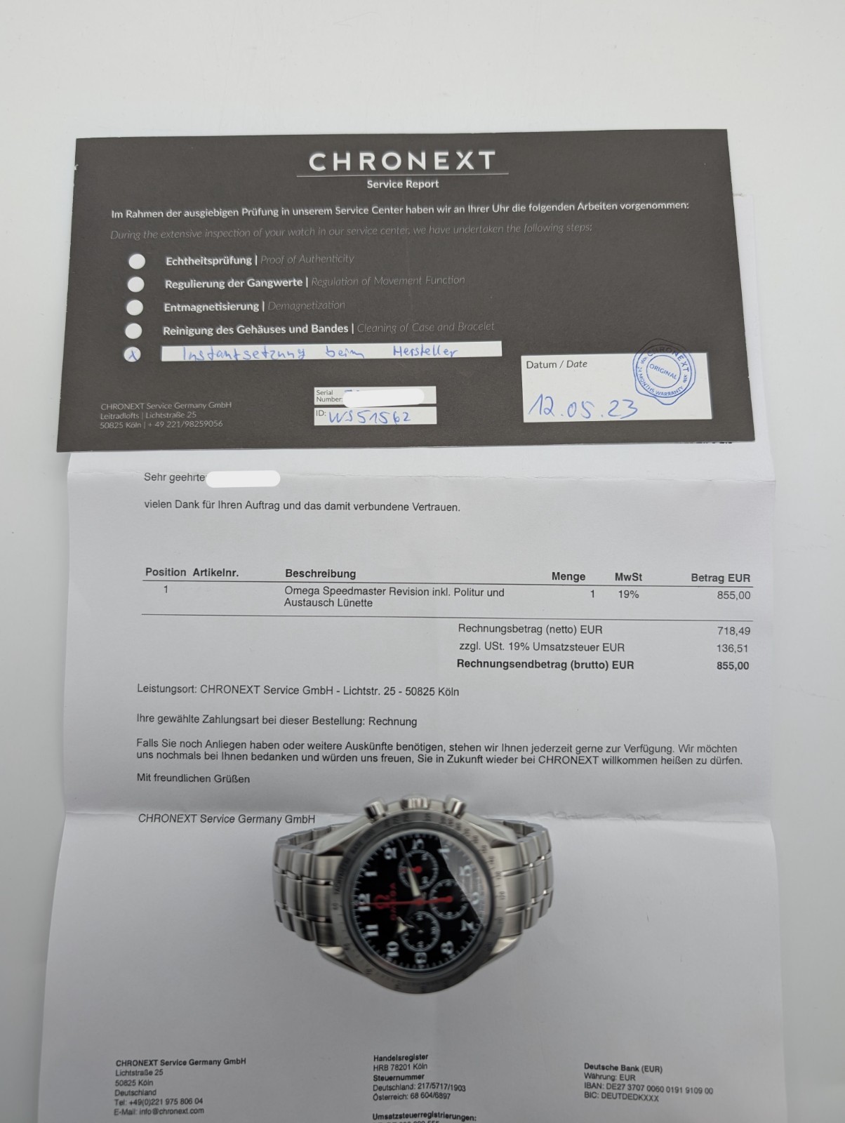 Omega Speedmaster Broad Arrow 3556.5000 Automatik Black/Dial - Ø42mm #2062