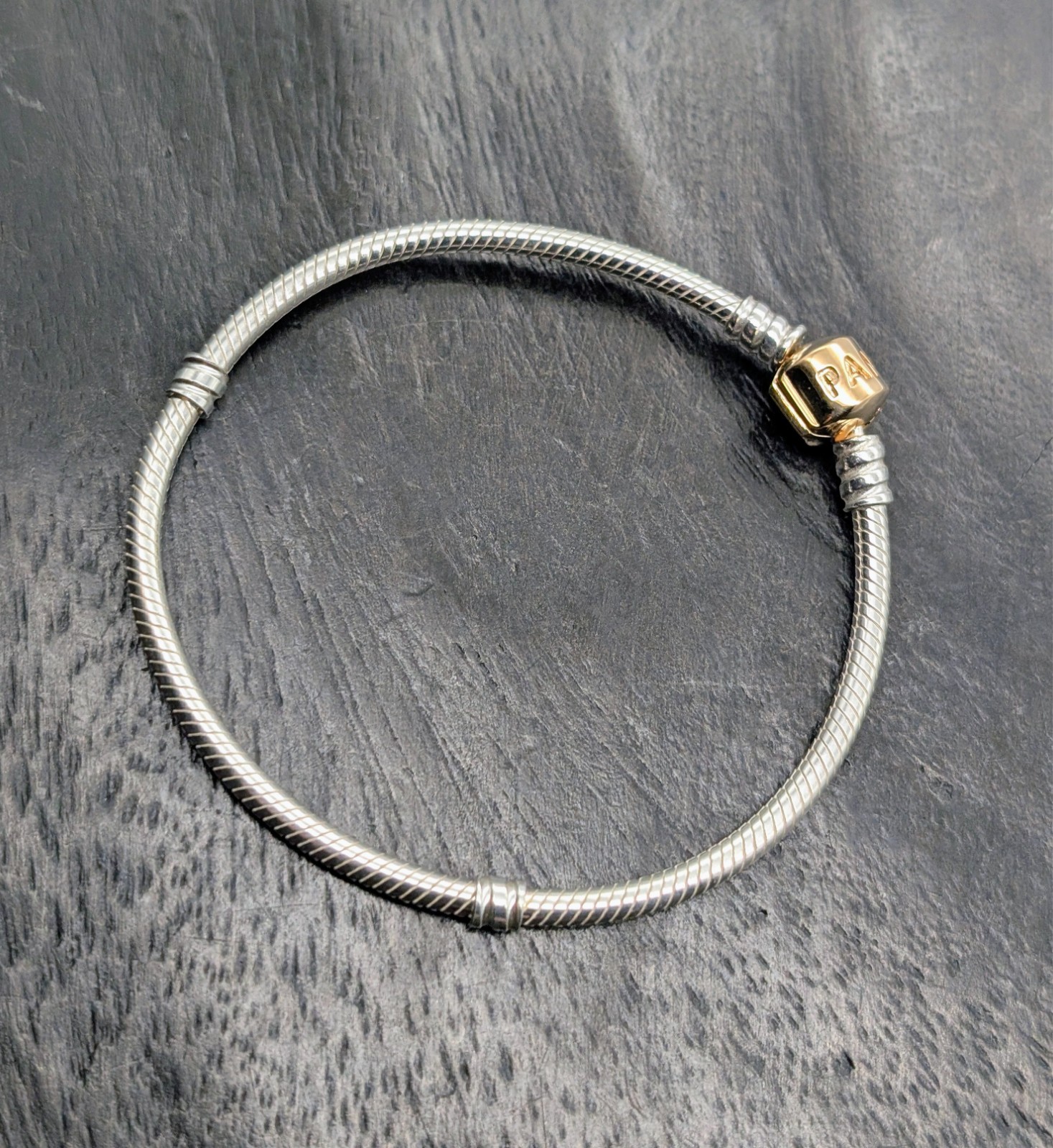 PANDORA Bettelarmband 925 Silber & 14K-| 590702HG-21 – 15,60g – 21cm #N194
