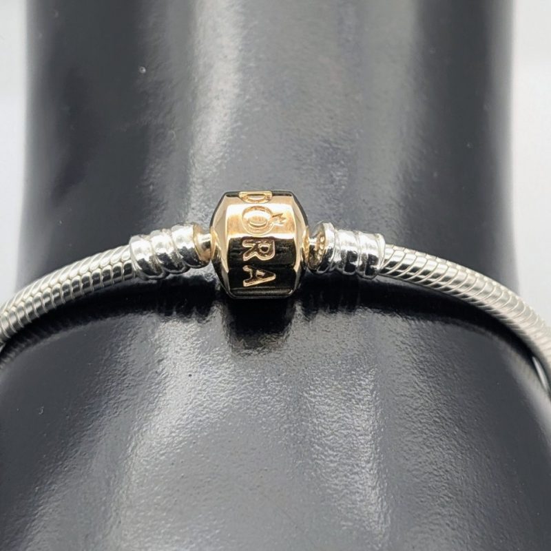 PANDORA Bettelarmband 925 Silber & 14K-| 590702HG-19 – 6,25g – 19cm #N193