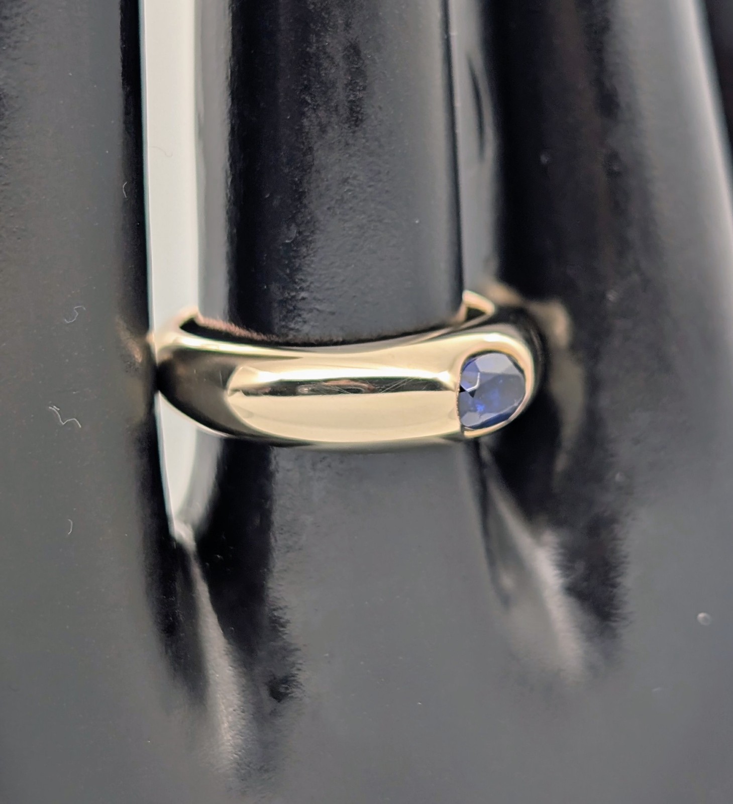 Saphir Damen Ring Gelbgold 585/14K – 5,00g – (Gr. 53) ca 0,50ct #1686