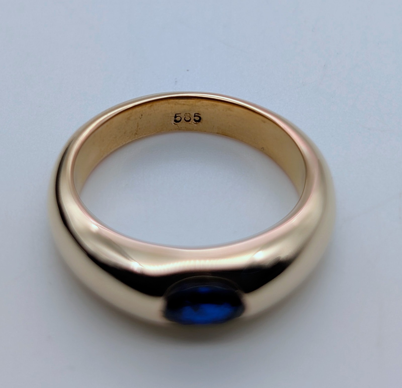 Saphir Damen Ring Gelbgold 585/14K – 5,00g – (Gr. 53) ca 0,50ct #1686