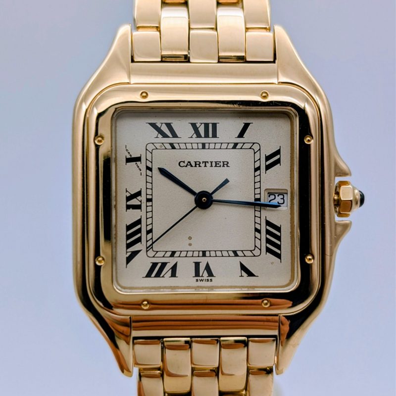 Cartier Panthère GM 18K Gelbgold Uhr Ref. 887968 - Ø27,50mm 1990 Full Set #2066