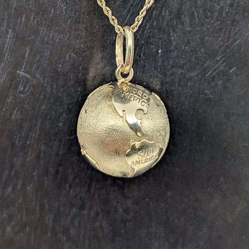 Weltkugel Anhänger 585/14K Gelbgold – 6,25g – für Halsketten #2084