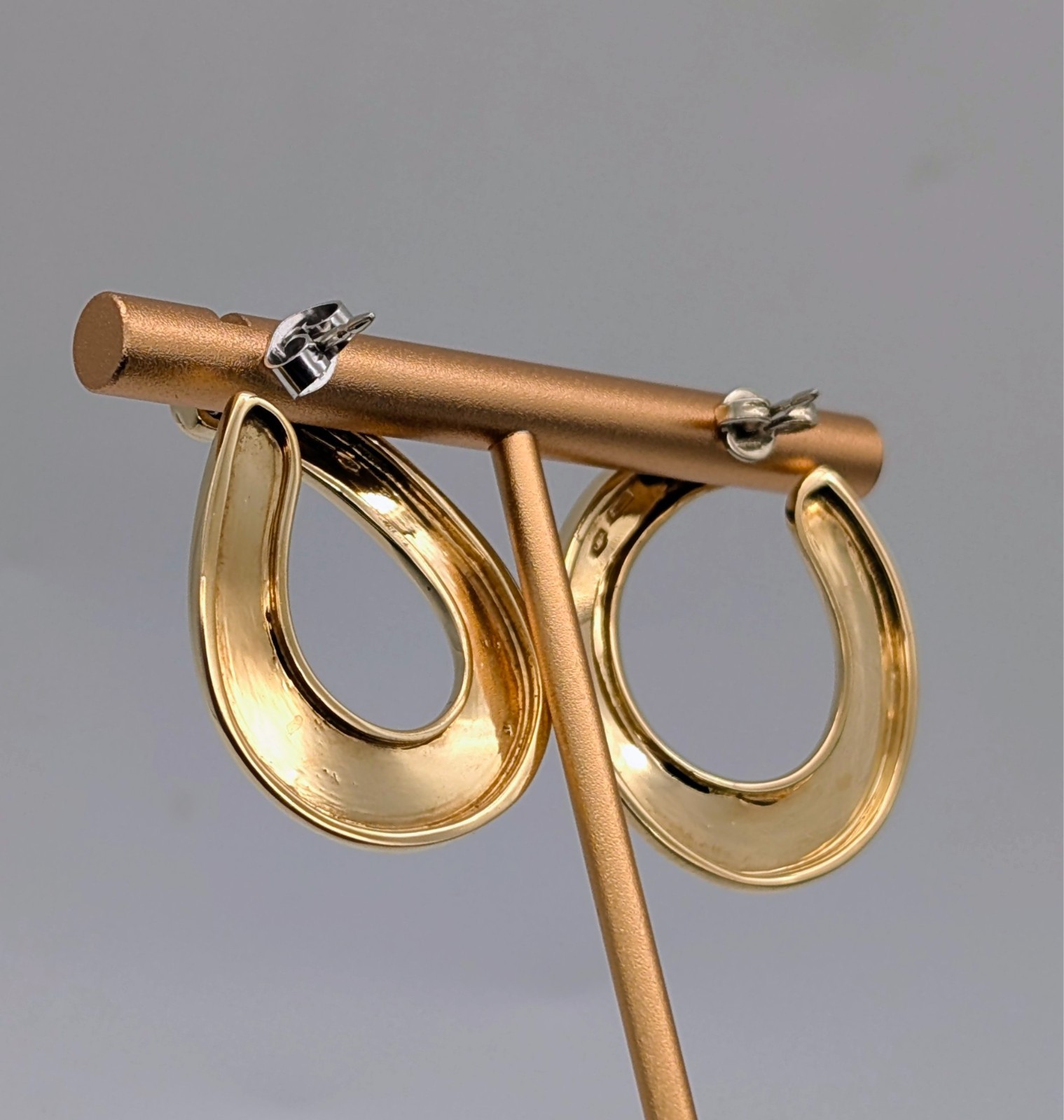 Brillant Creolen 0,20ct Gelbgold 750/18K – 13,50g - Damen Ohrringe #3000