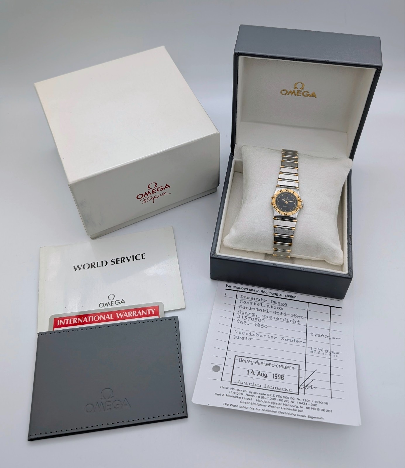 Omega Constellation Lady Ref.31370500 –Black/Dial - Ø24mm Damenuhr Full Set#3042