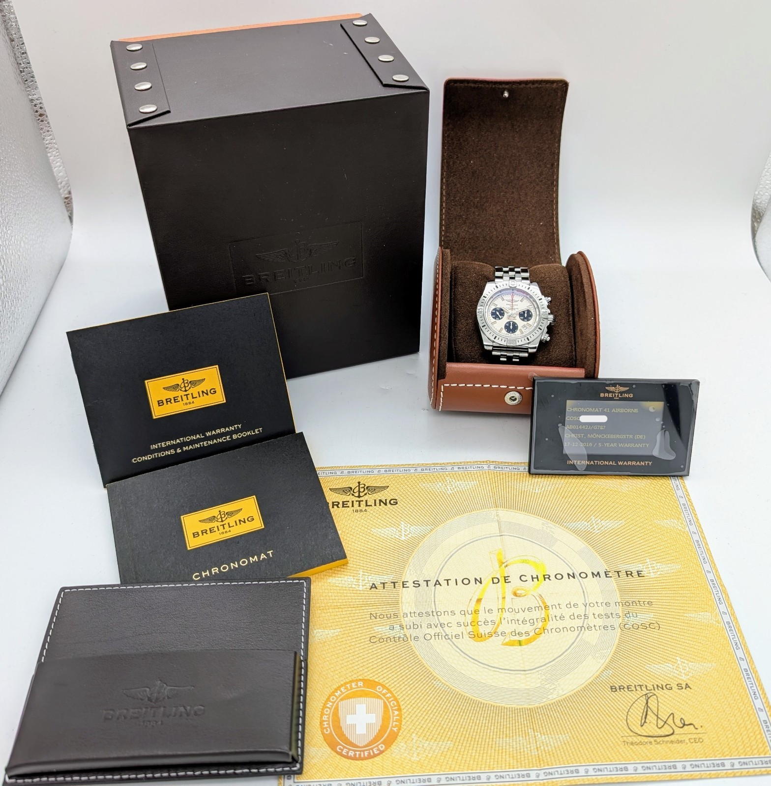 Breitling Chronomat 41 Airborne AB01442J Ø41mm Chronograph Automatik Uhr #1402